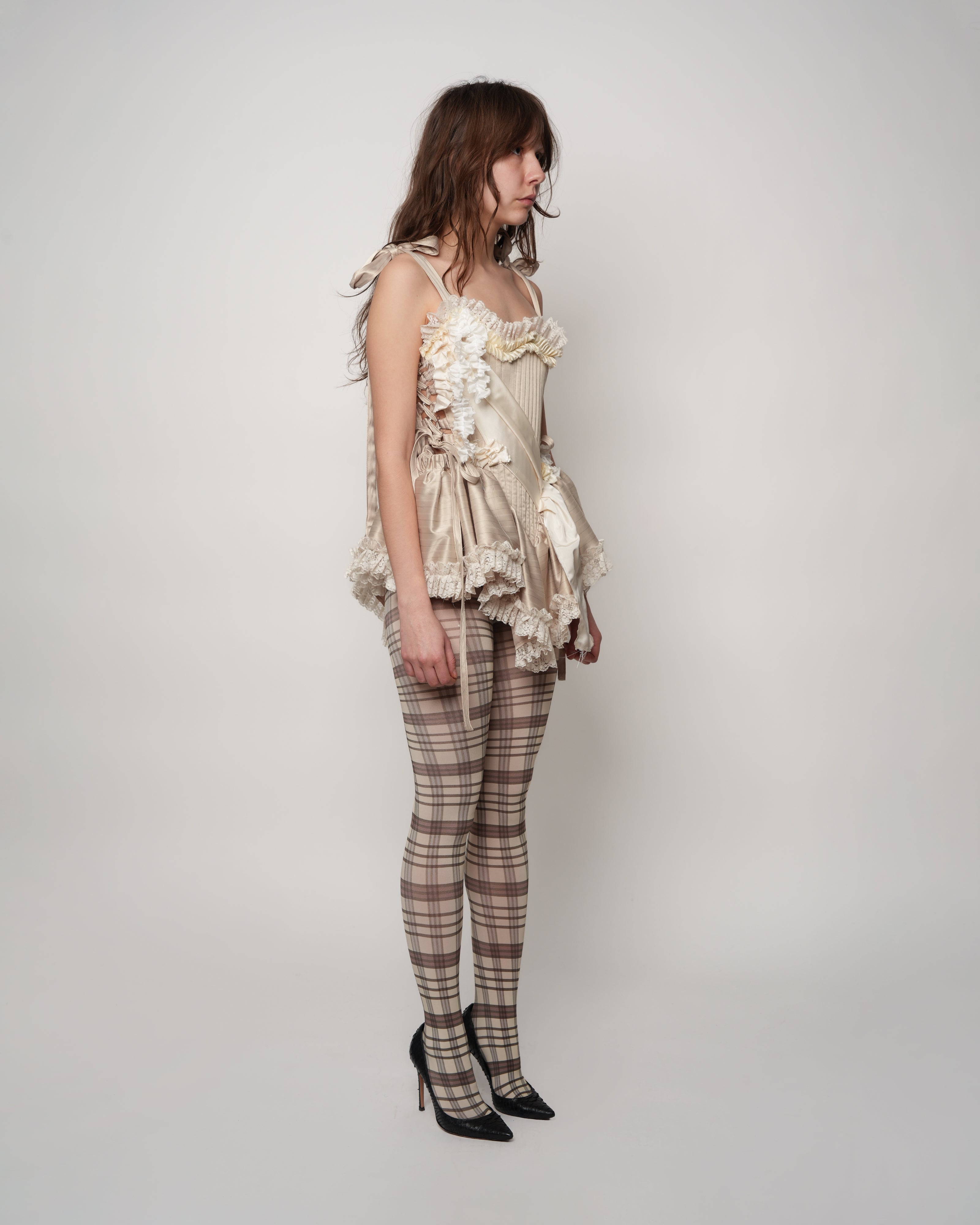 Adorned Mia Dress in Champagne