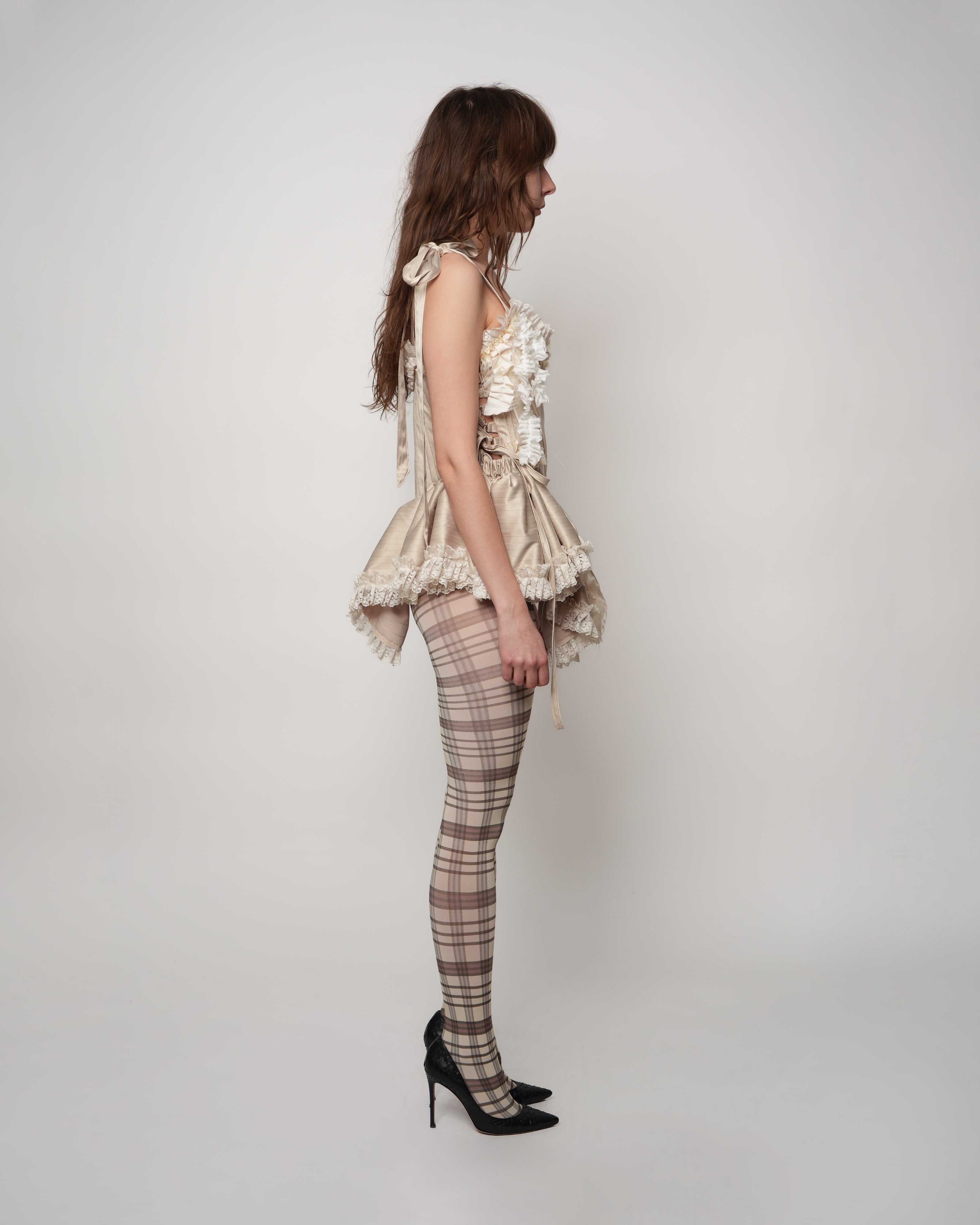 Adorned Mia Dress in Champagne