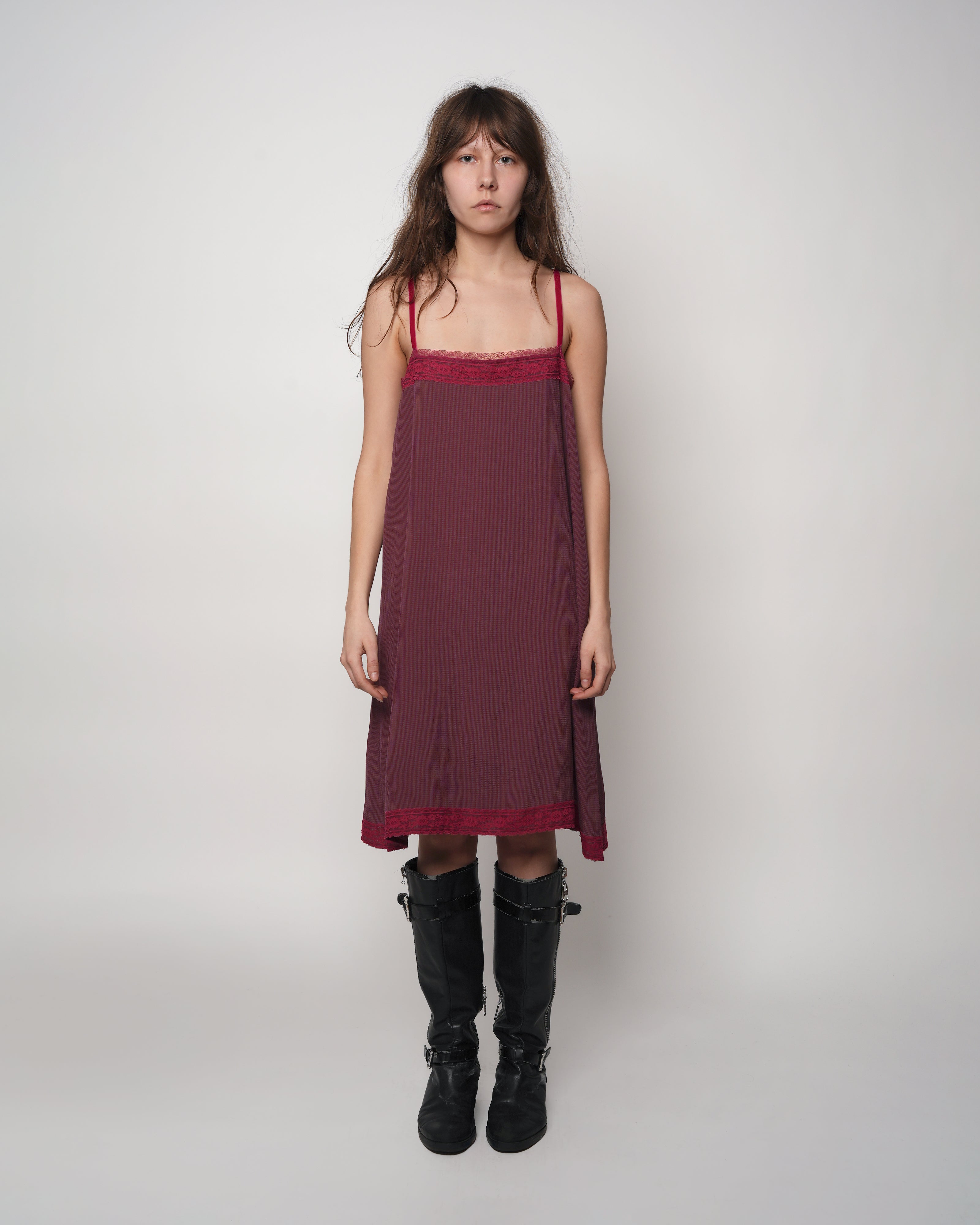 Burgundy Stock Slip Dress