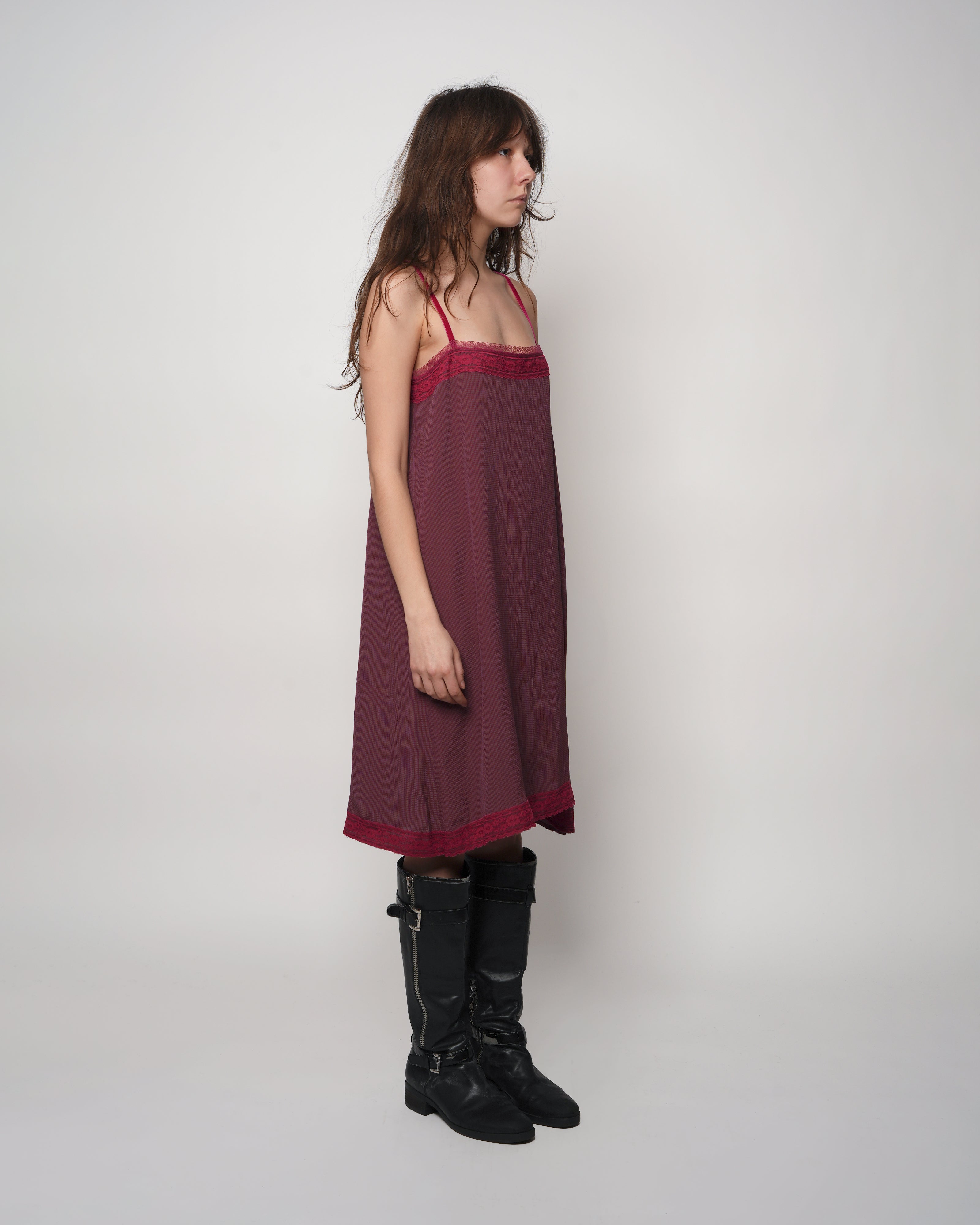 Burgundy Stock Slip Dress