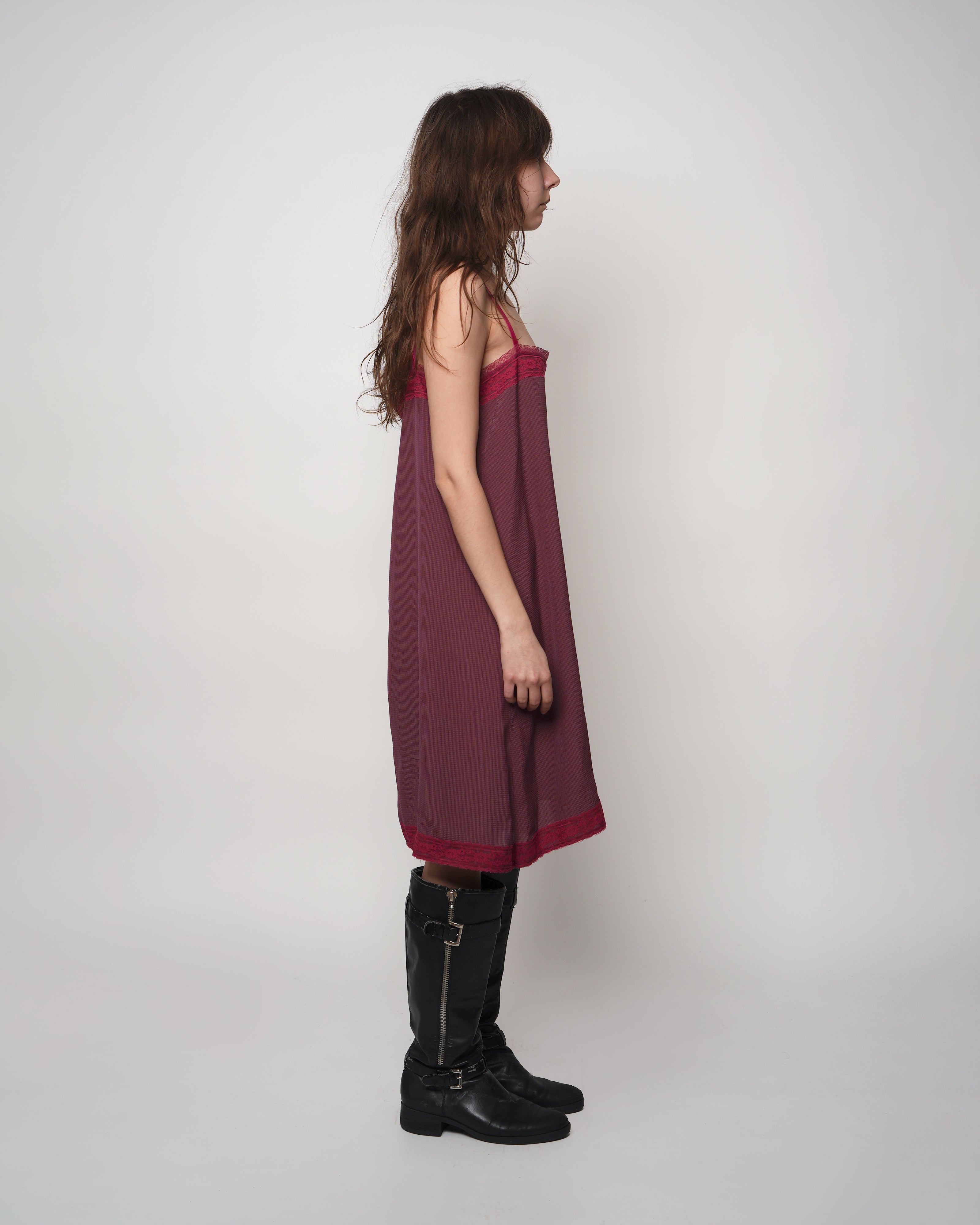 Burgundy Stock Slip Dress