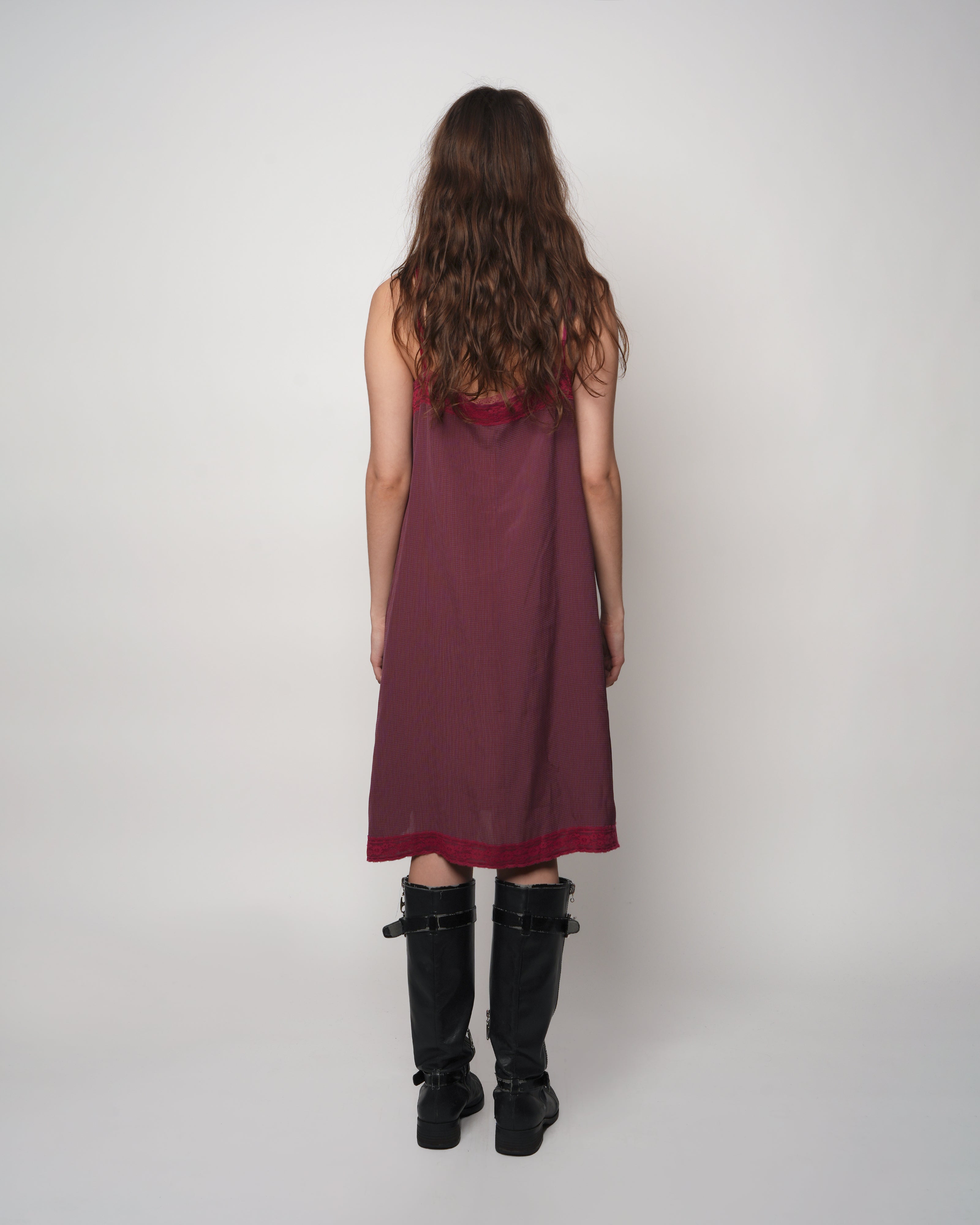 Burgundy Stock Slip Dress