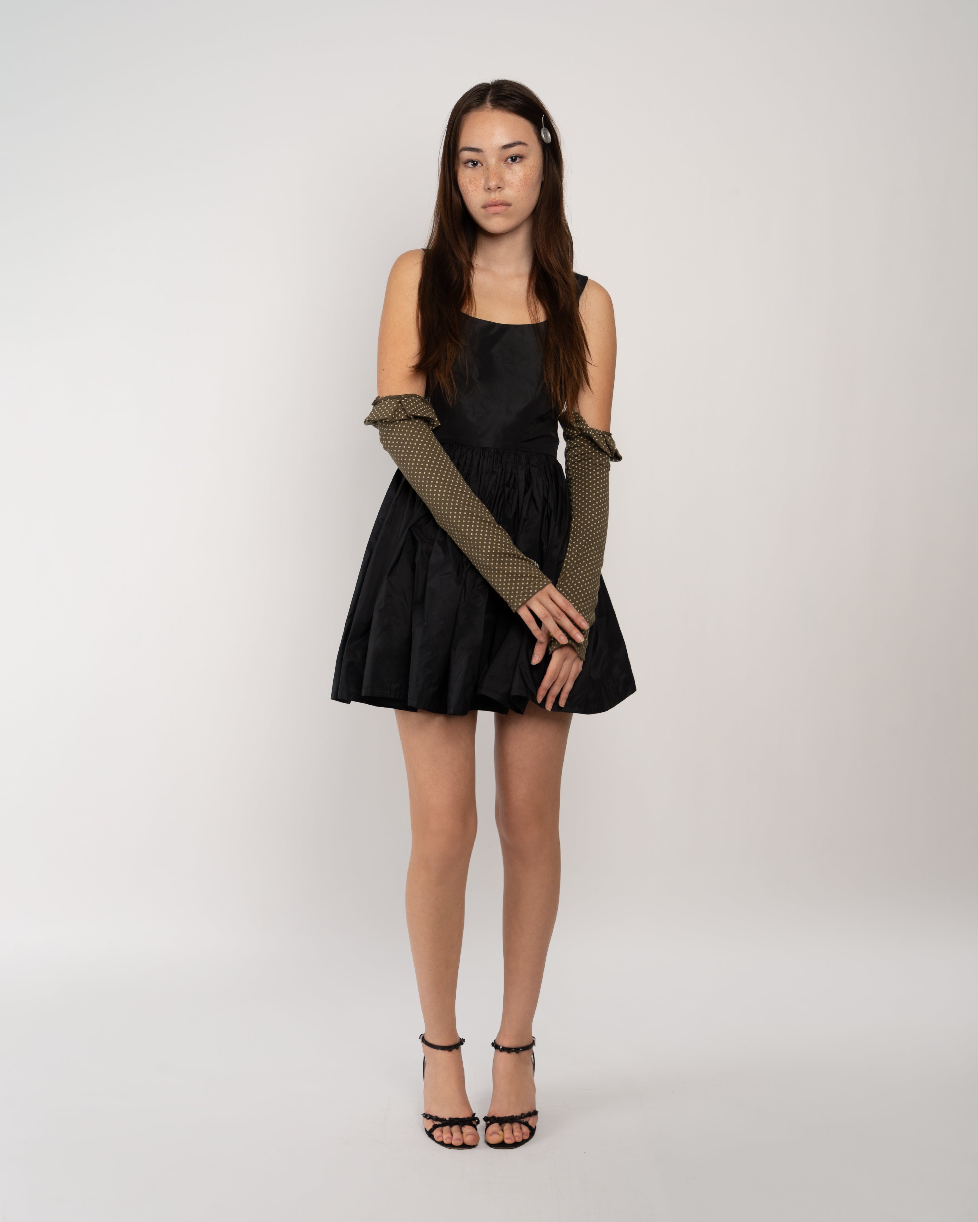 Lauren Dress in Black Italian Taffeta