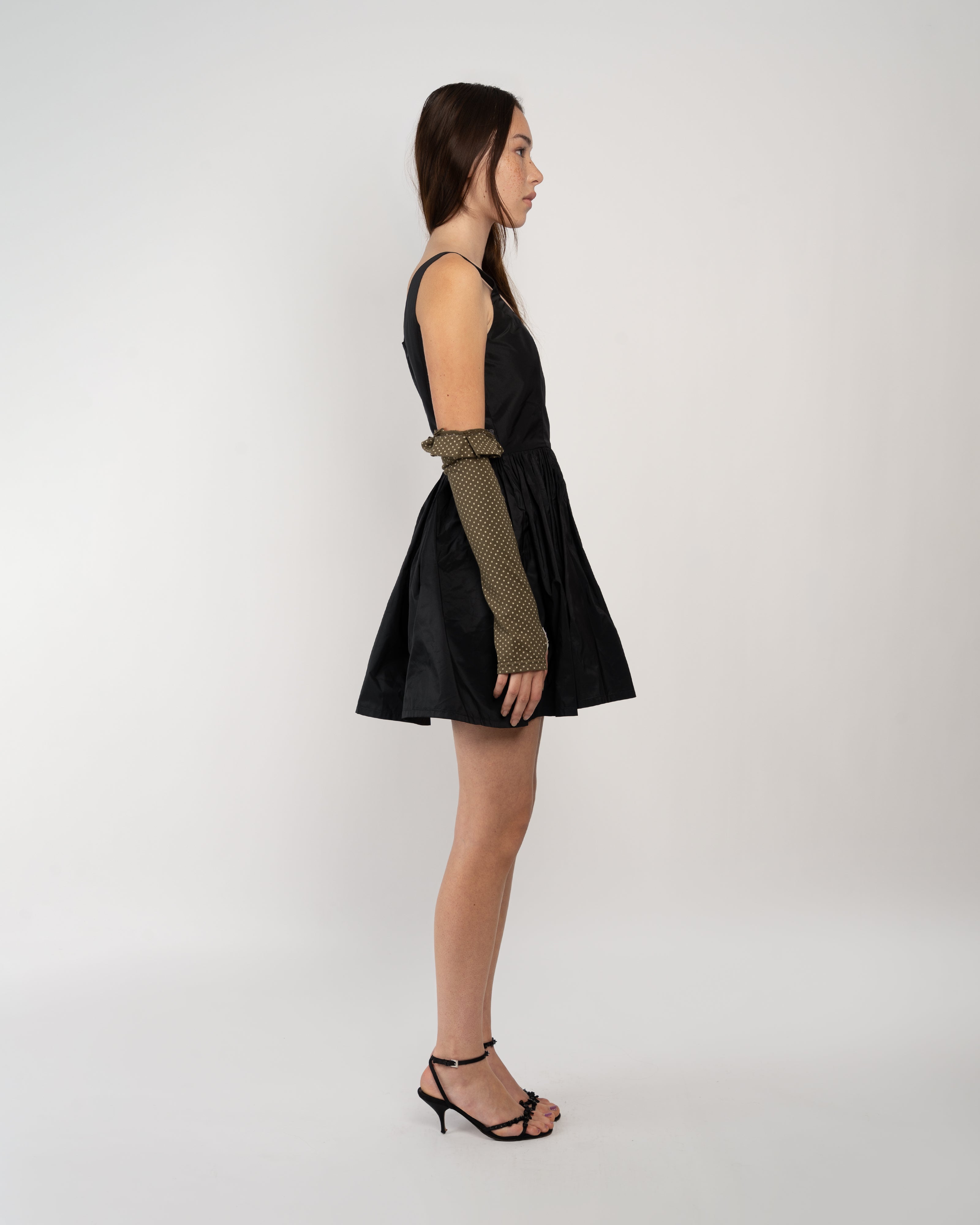 Lauren Dress in Black Italian Taffeta