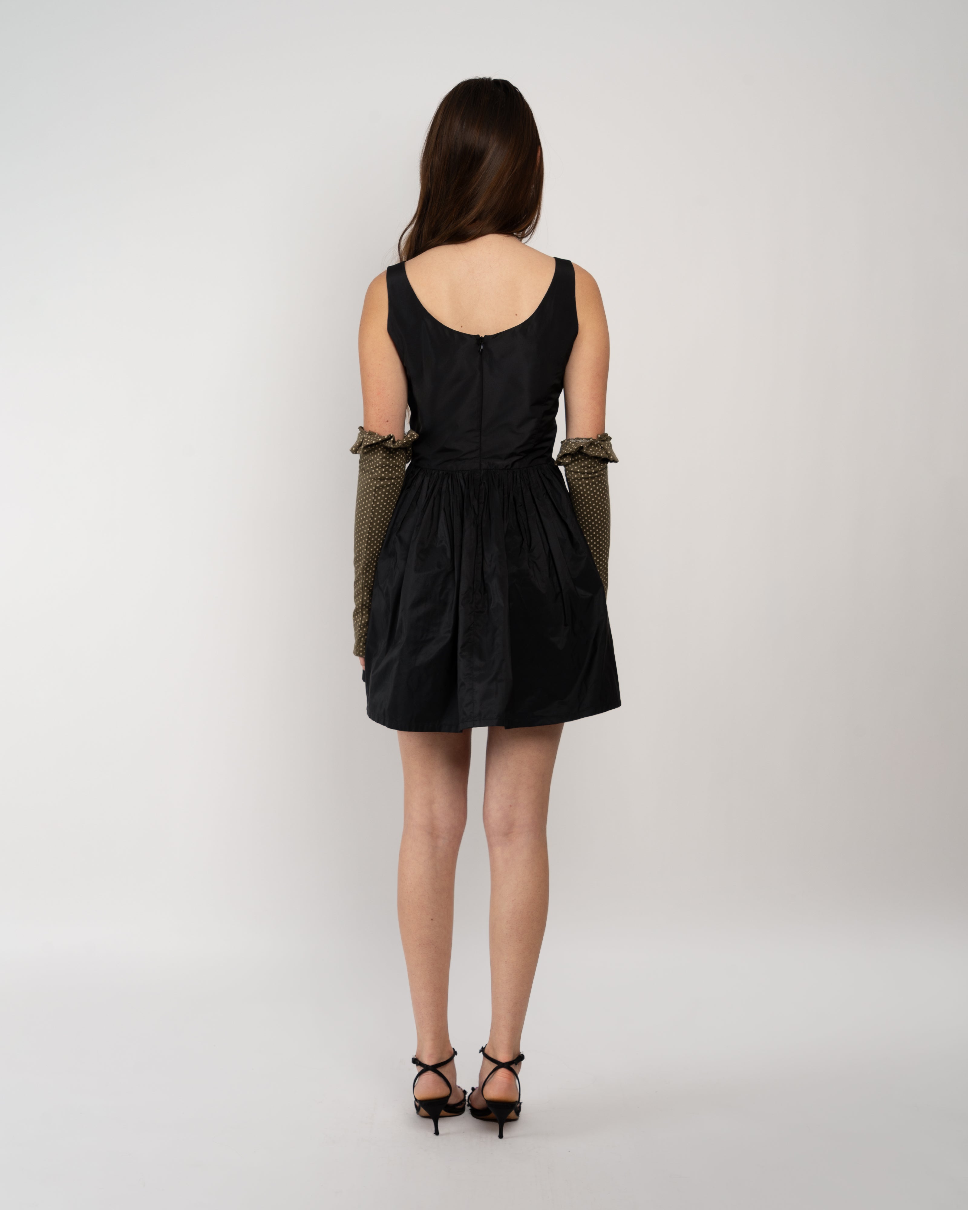Lauren Dress in Black Italian Taffeta
