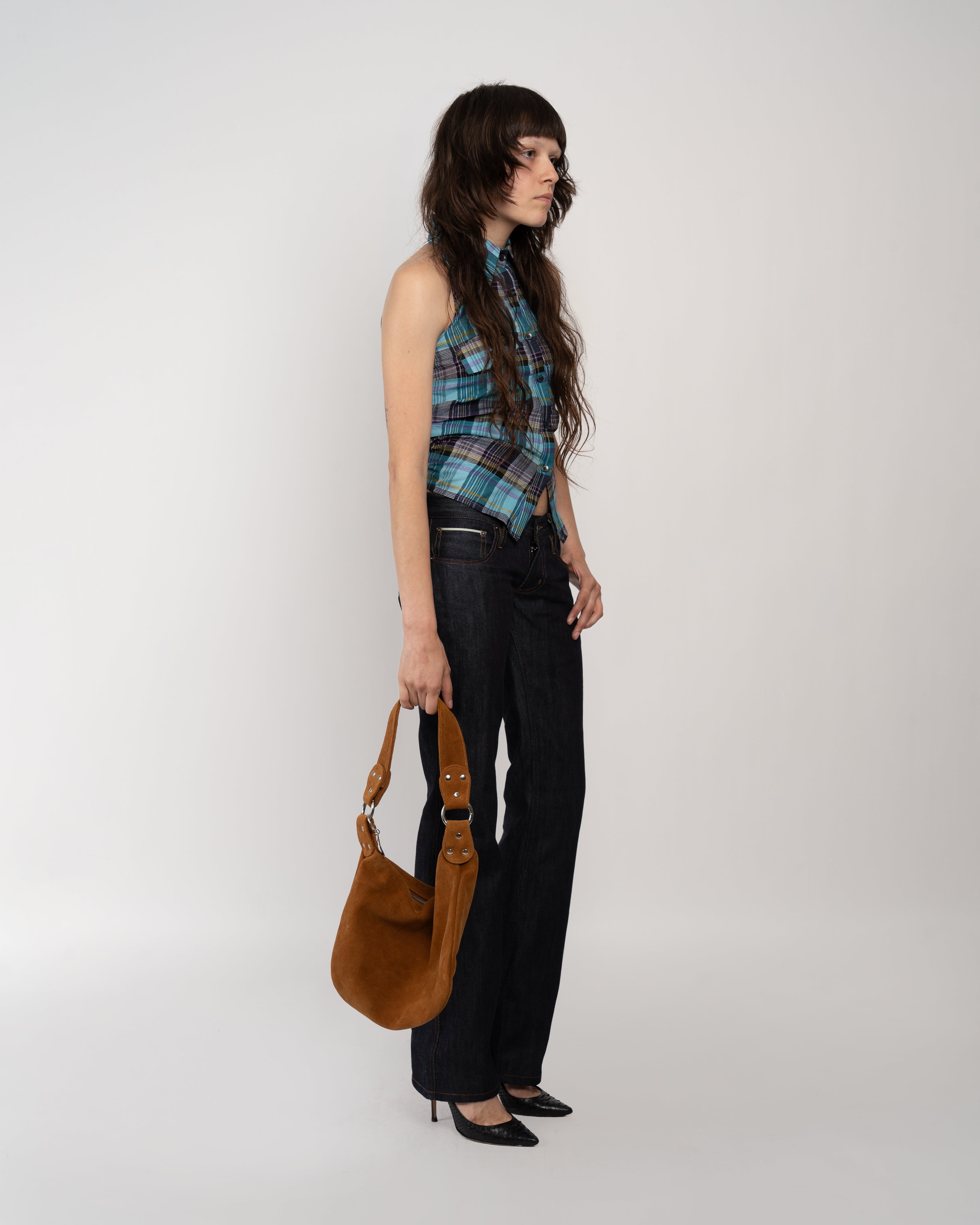 Lola Halter Shirt in Blue