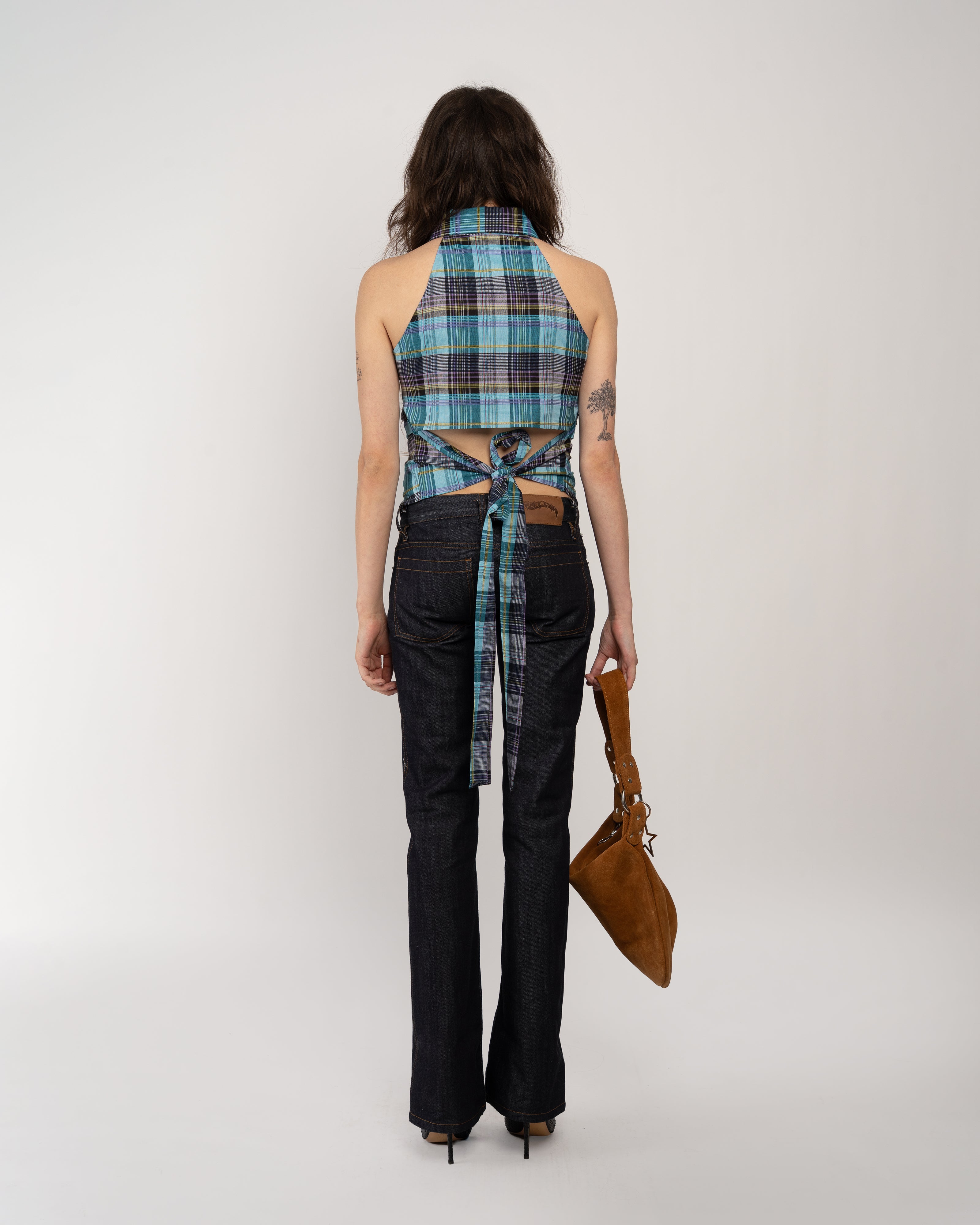 Lola Halter Shirt in Blue