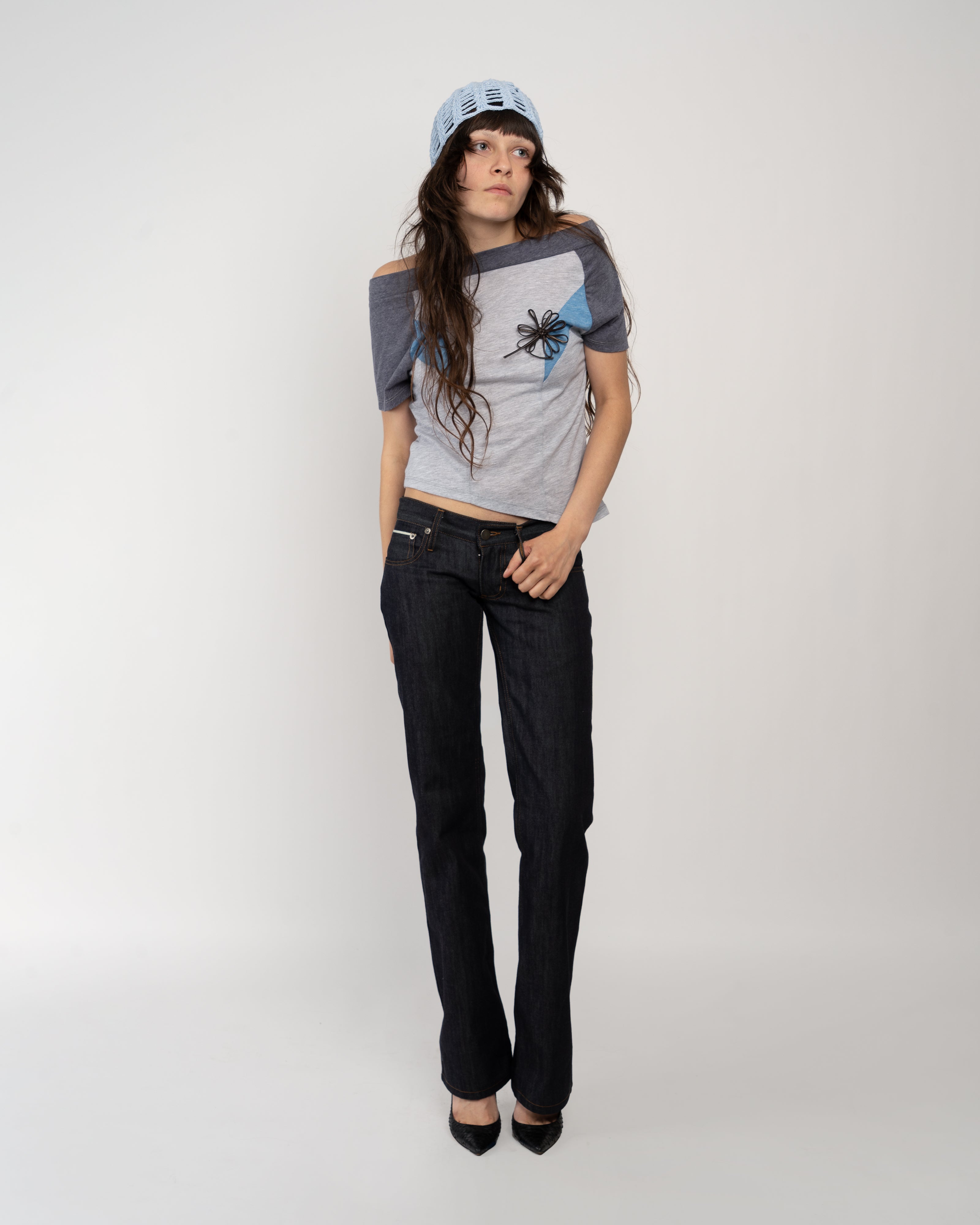 Low Rise Women's Origami Denim Jeans