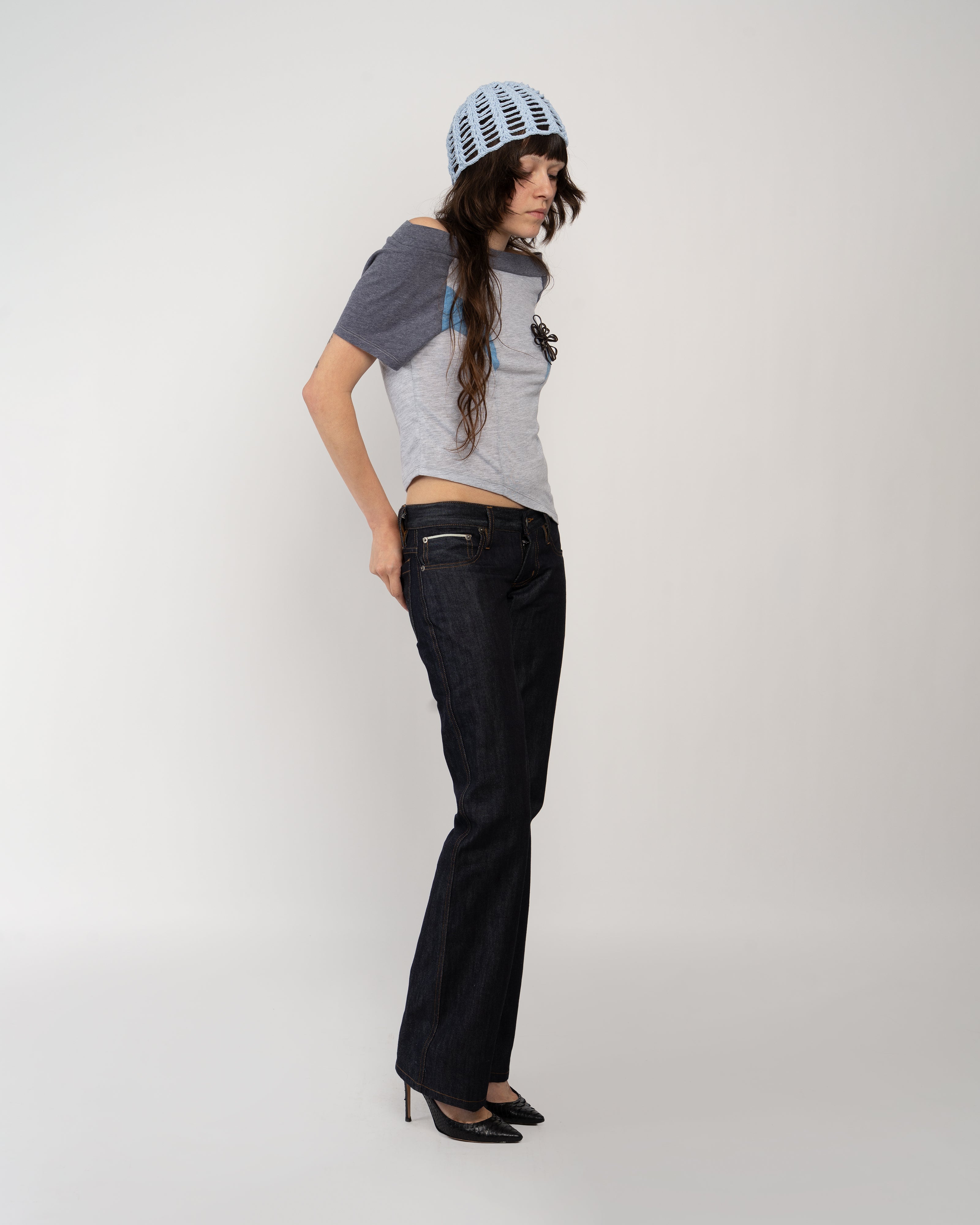 Low Rise Women's Origami Denim Jeans
