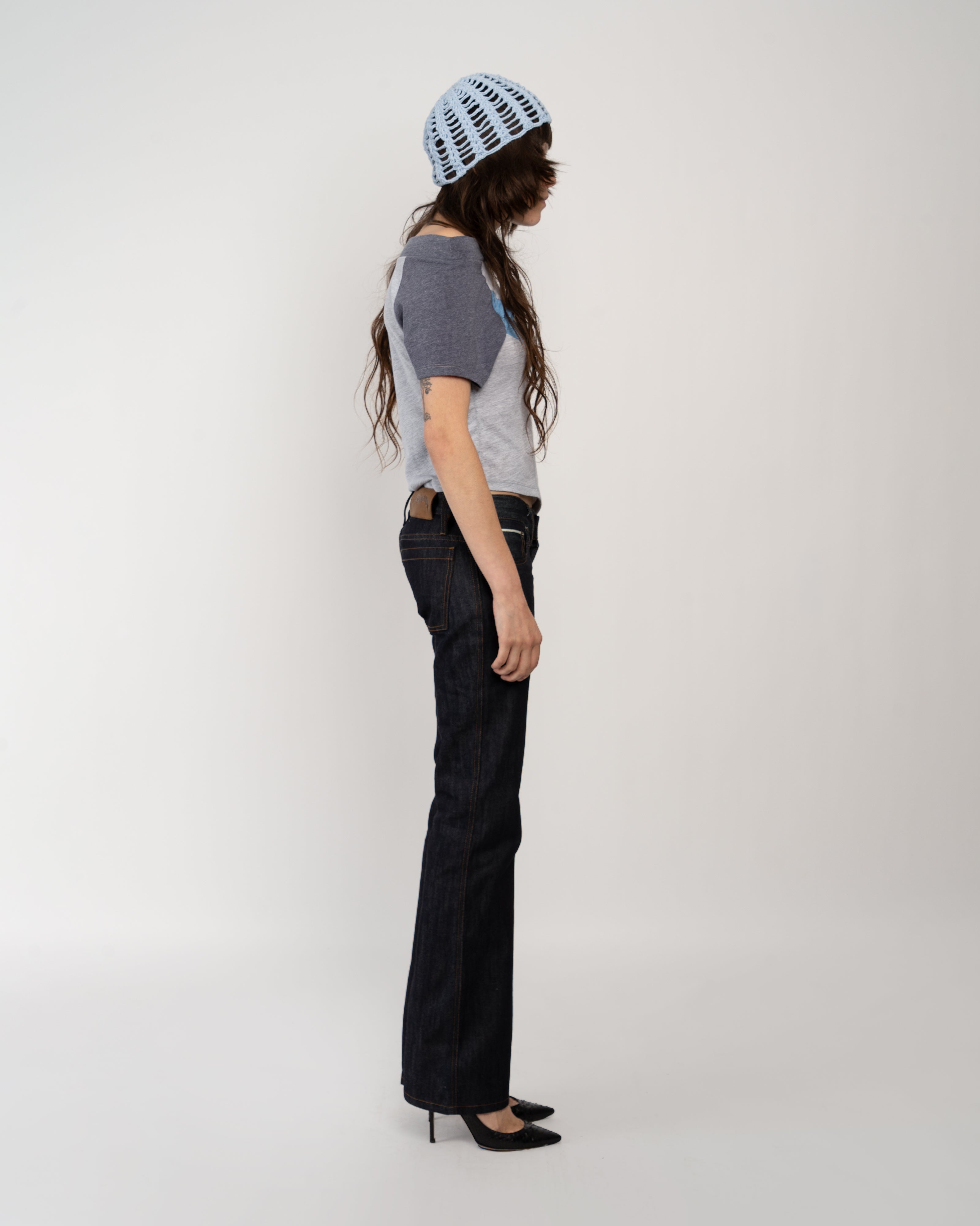 Low Rise Women's Origami Denim Jeans