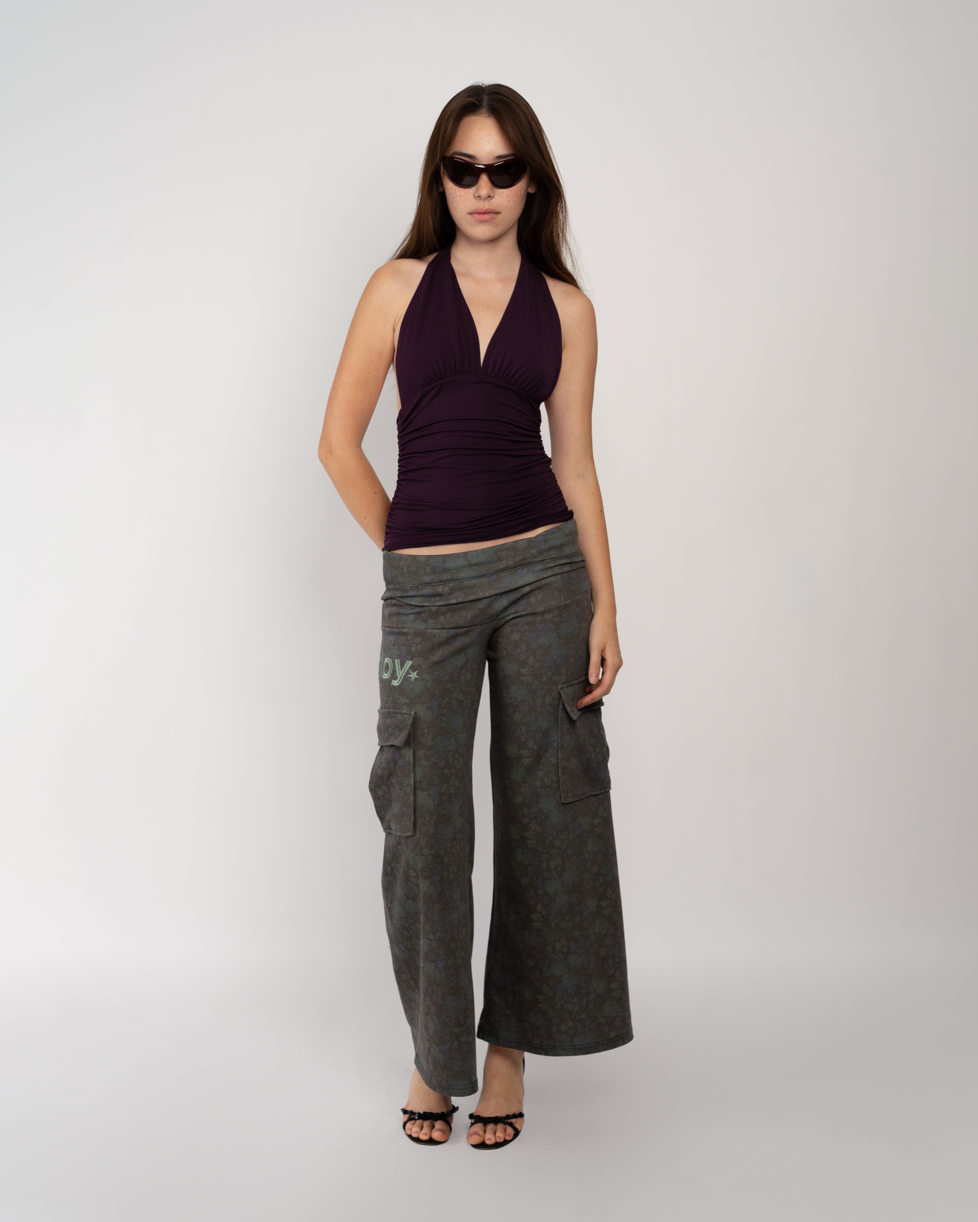Plum Halter Top