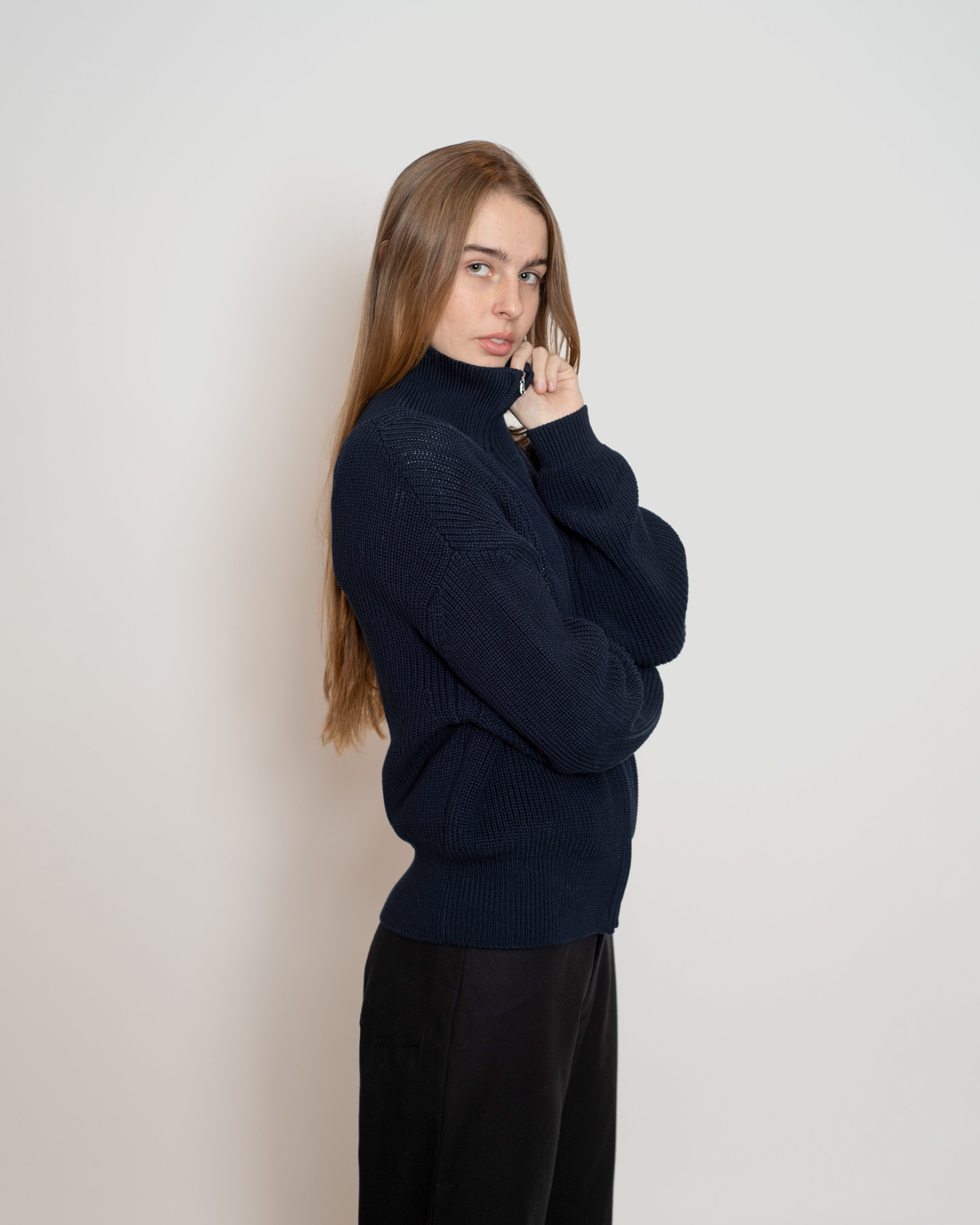 Navy Clark Cardigan