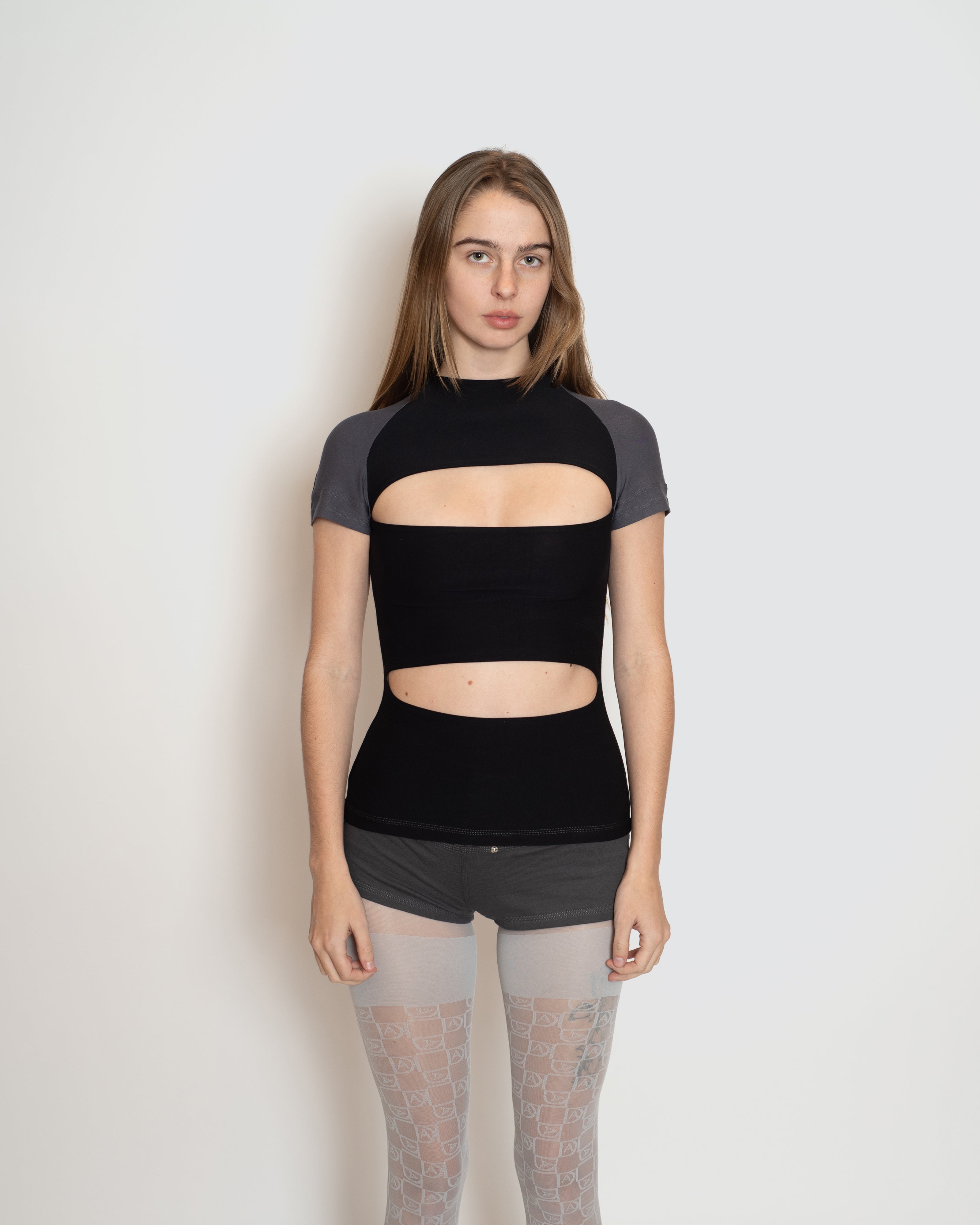 Charcoal Armor Reversible Baby Tee