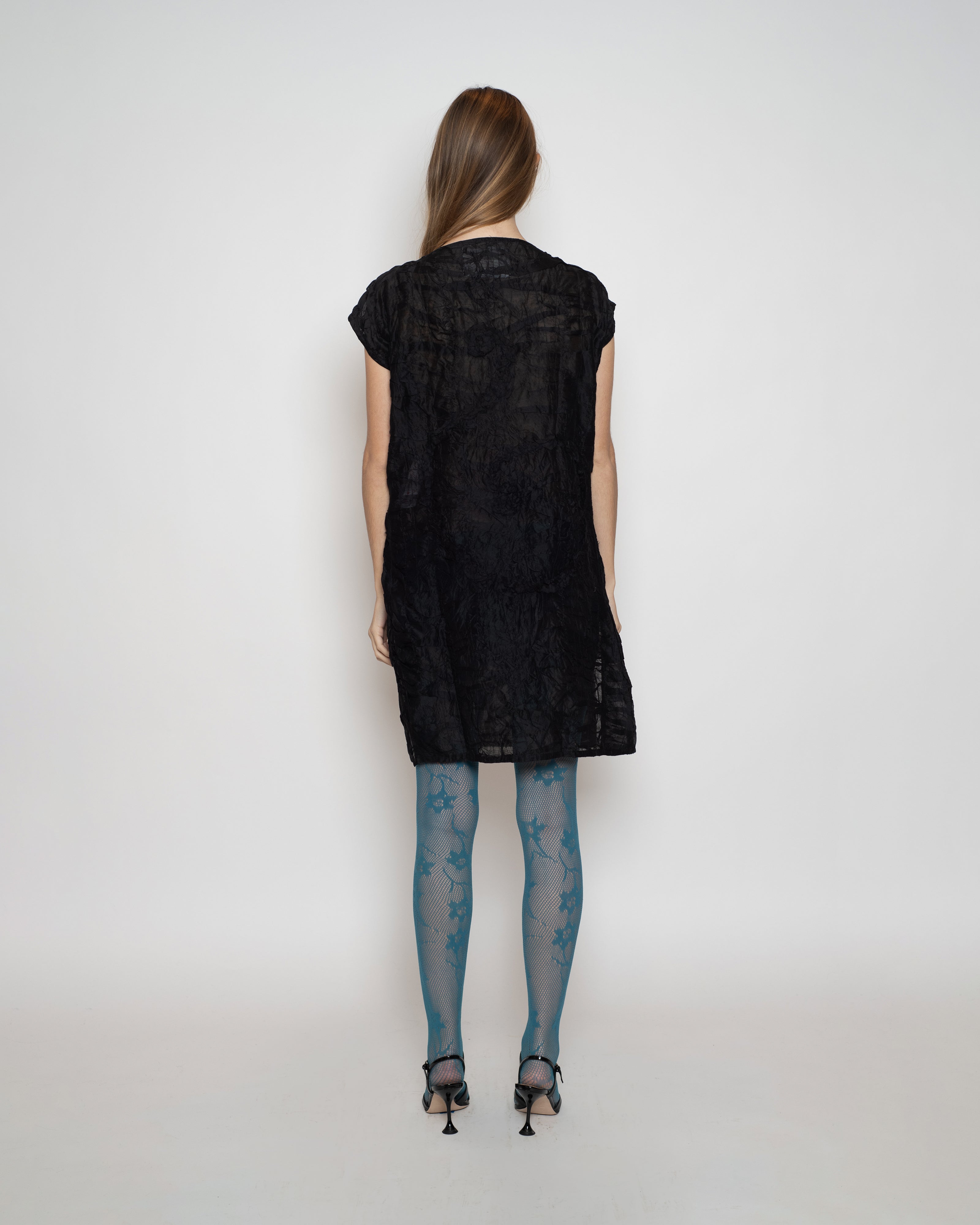 Scrunched and Beaded Kota Mini Dress