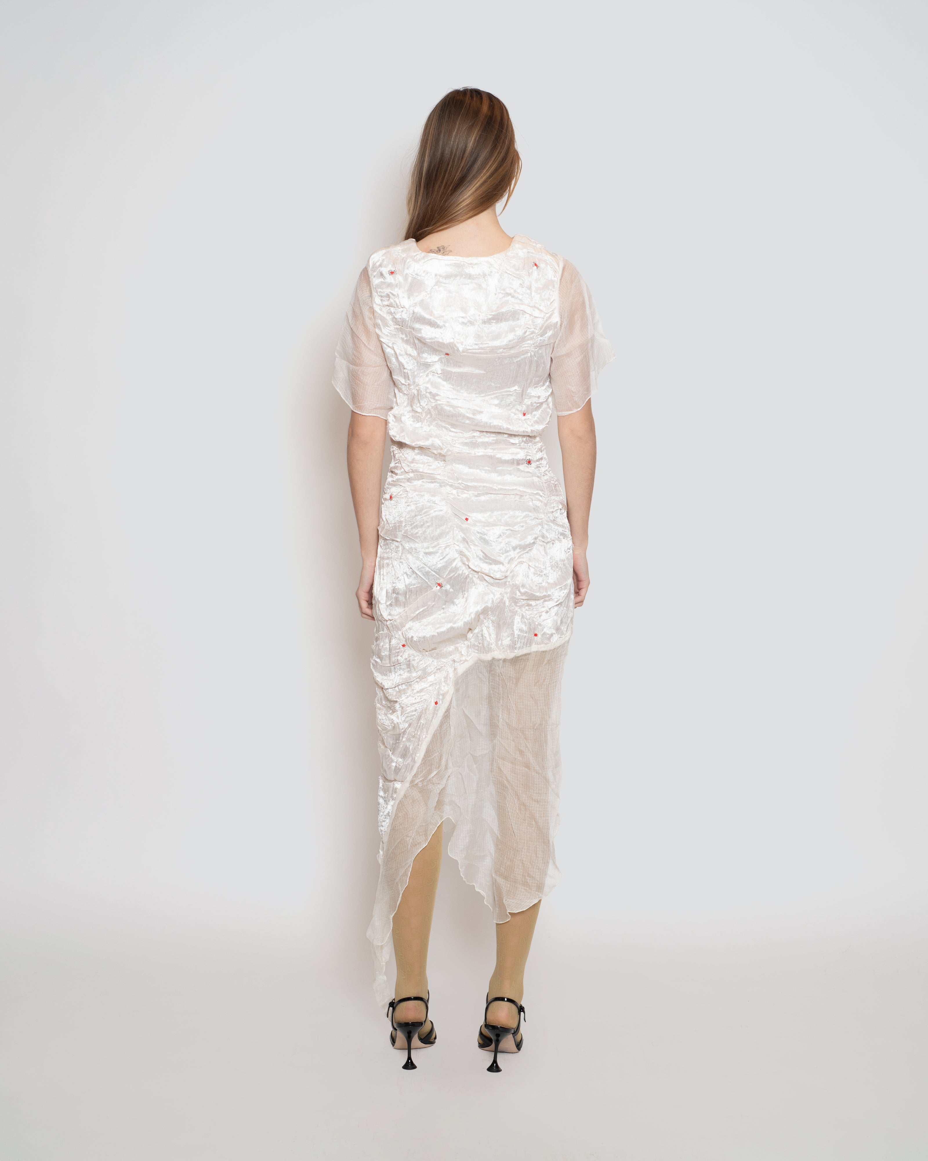 Irregular Pluck Dress