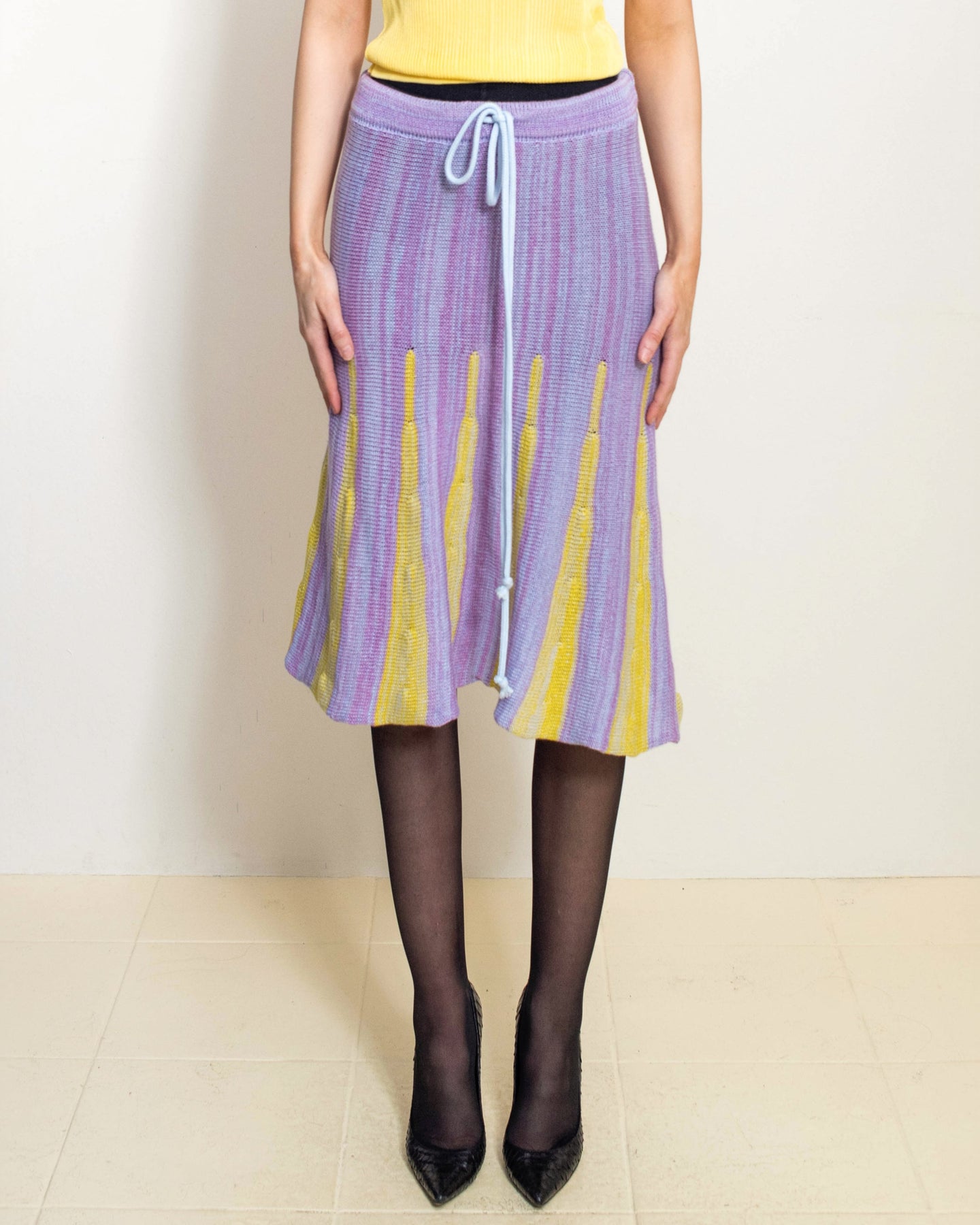 Purple Haze Godet Midi Skirt