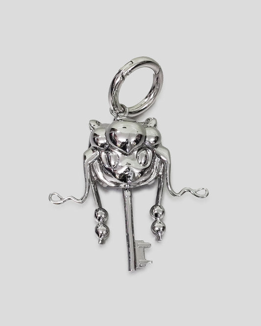 Silver Key Charm