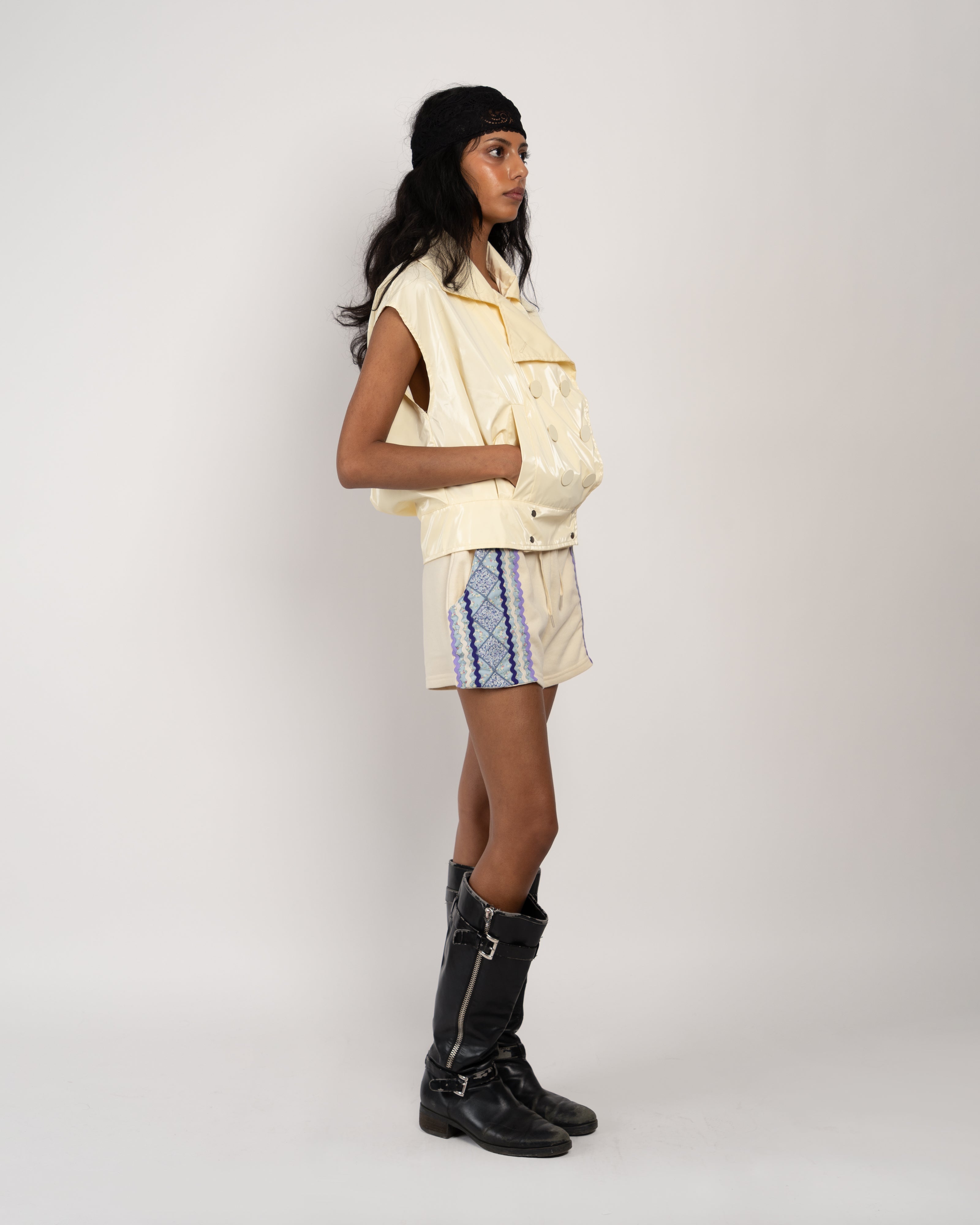 White Deco Shorts