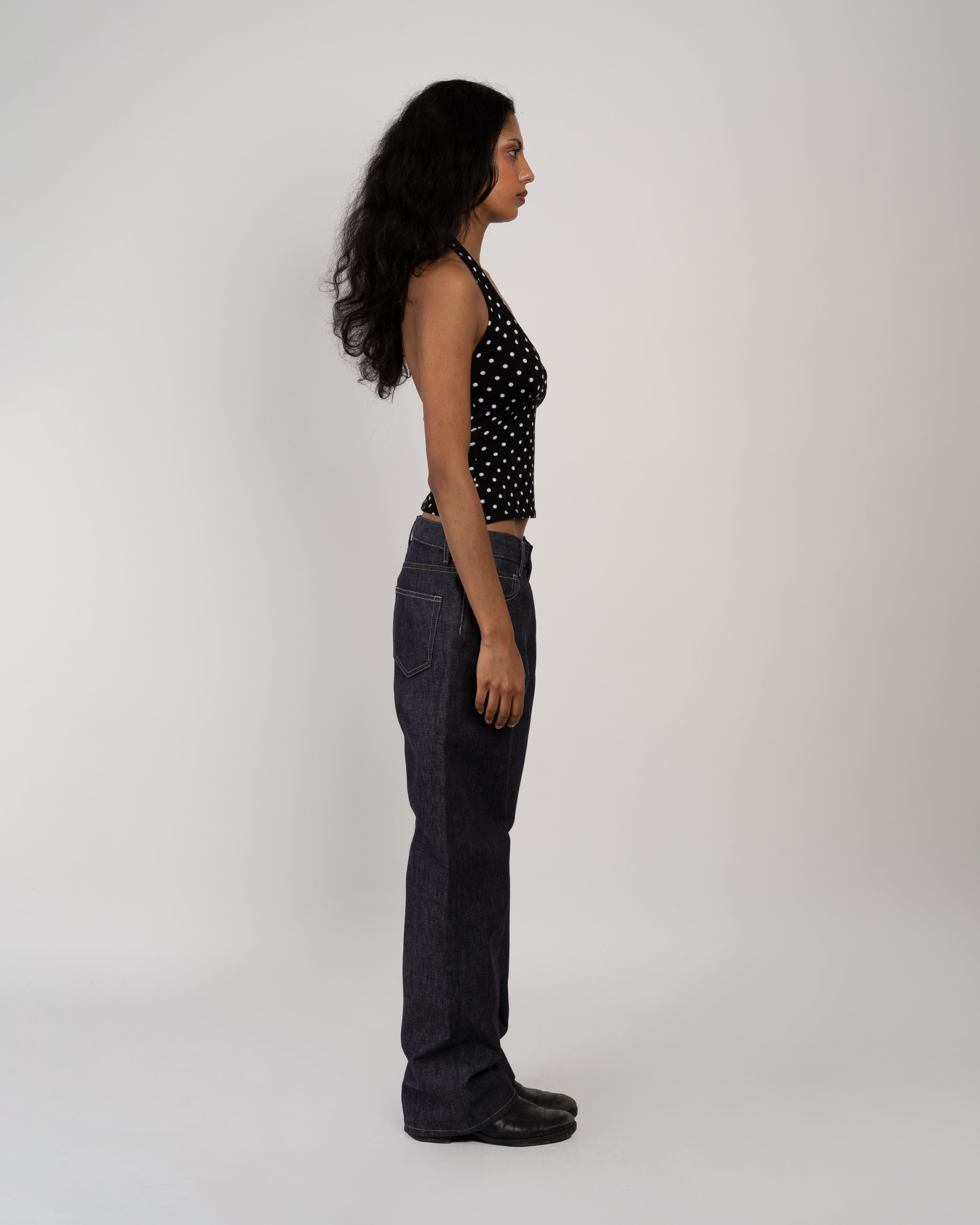 Black Polka Dot Aurora Top