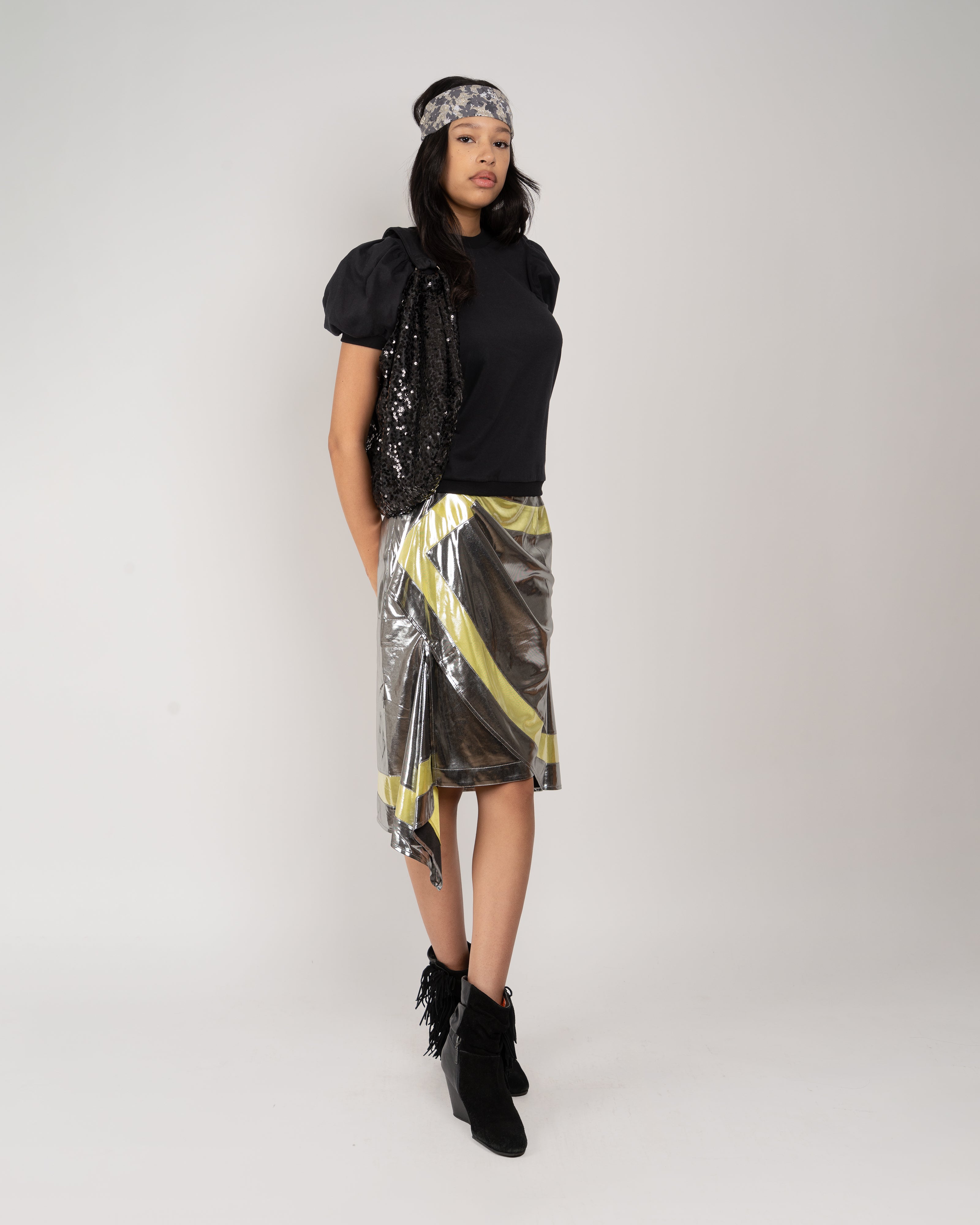 Metal Scarf Skirt