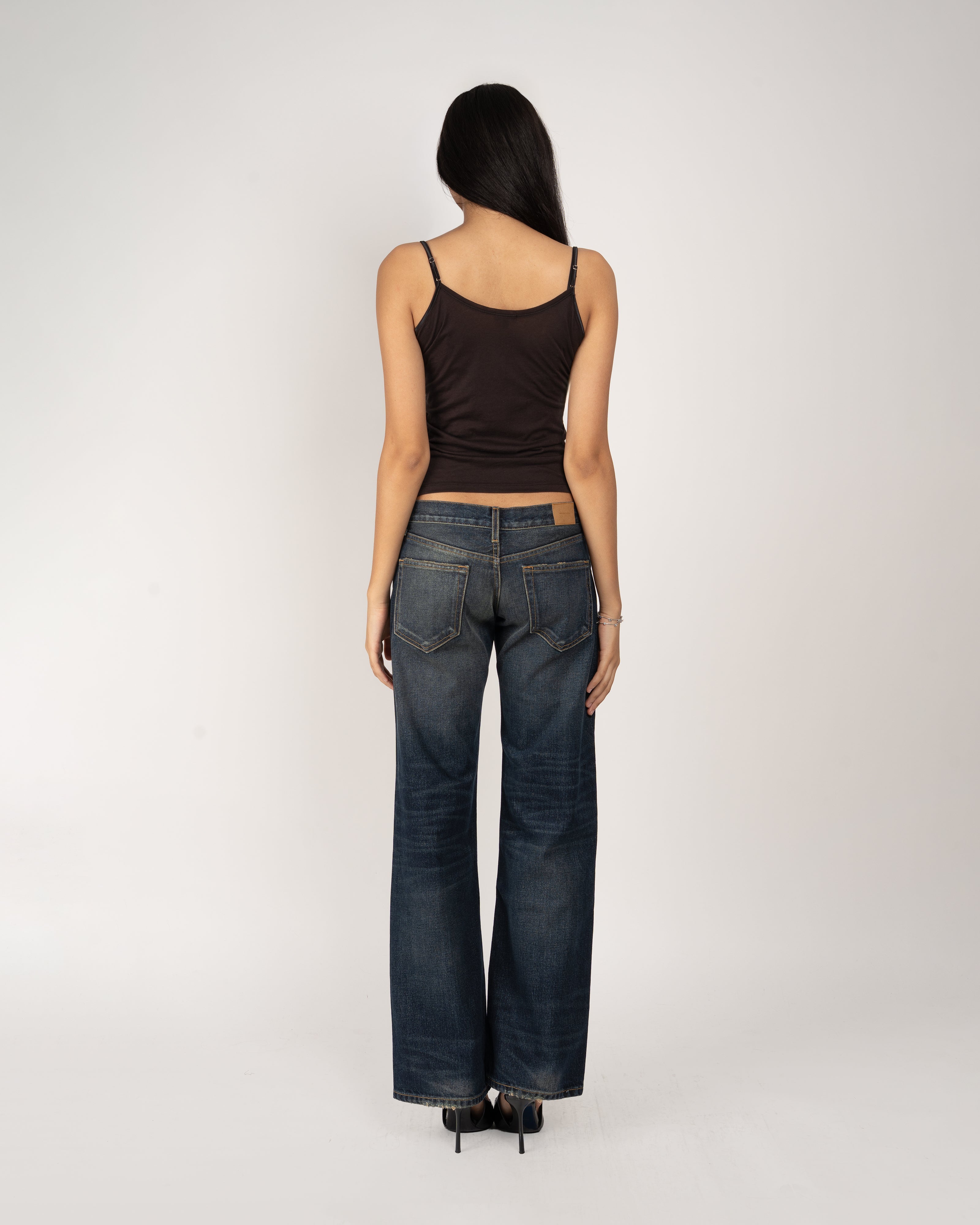 Henley Camisole in Black