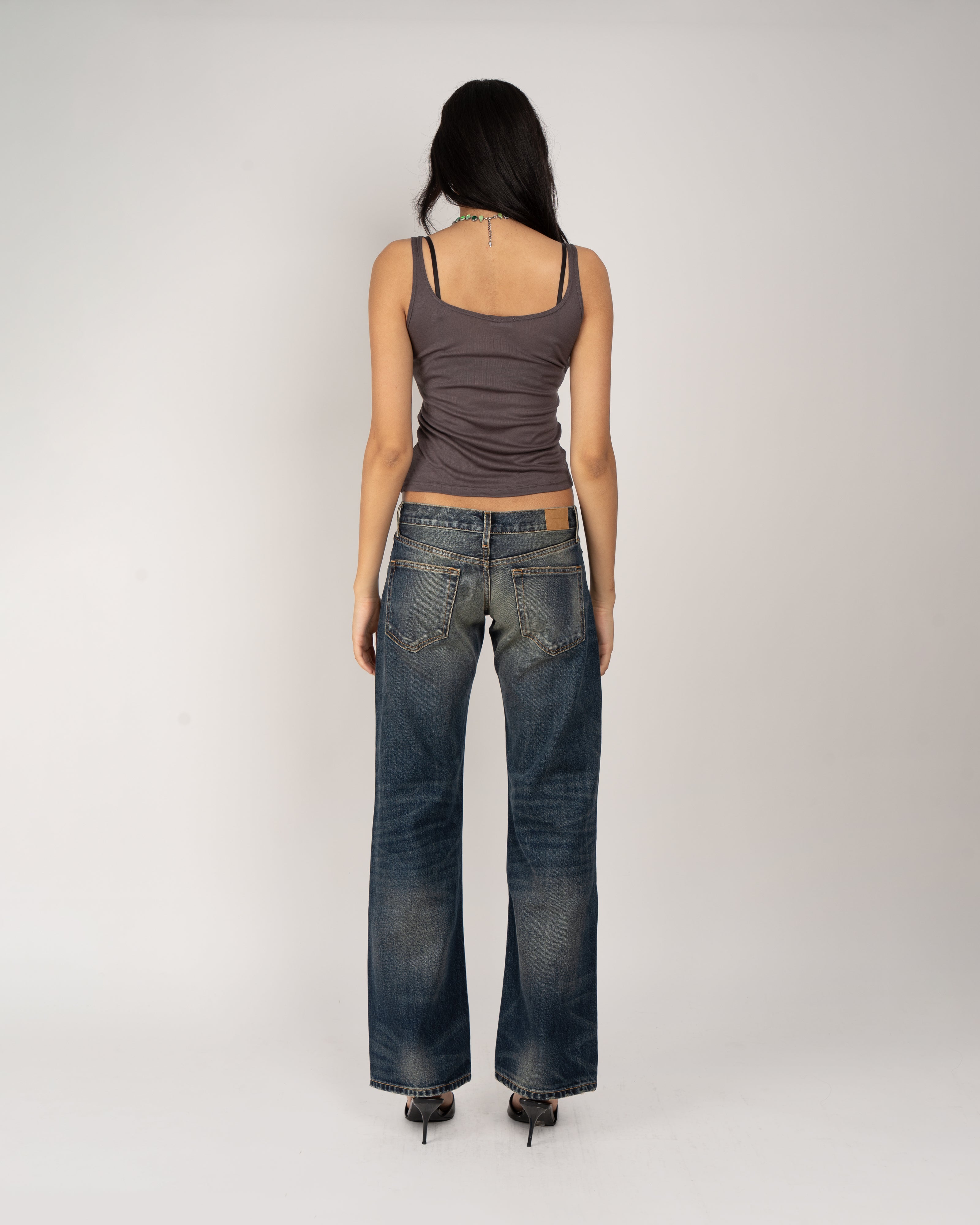 Silk Jersey Squared Tank Top