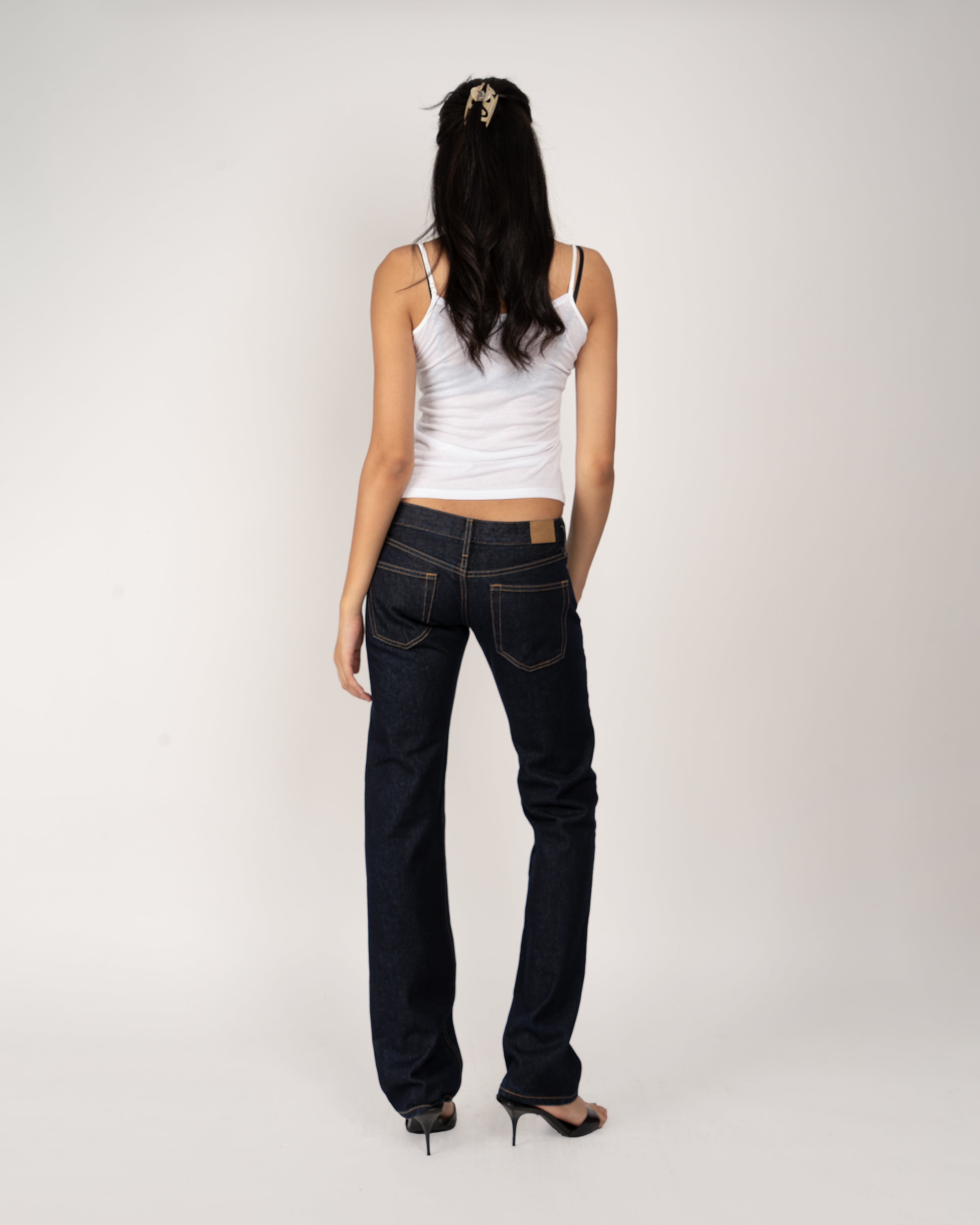 Henley Camisole in White