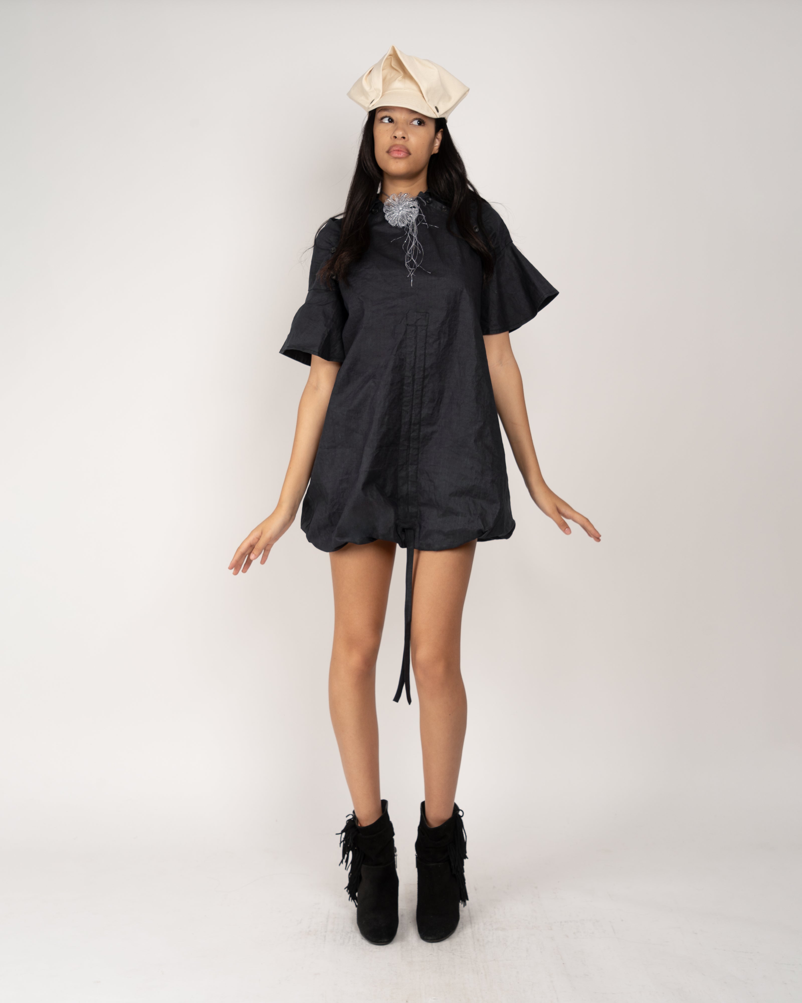 Waterproof Raglan Puff Dress