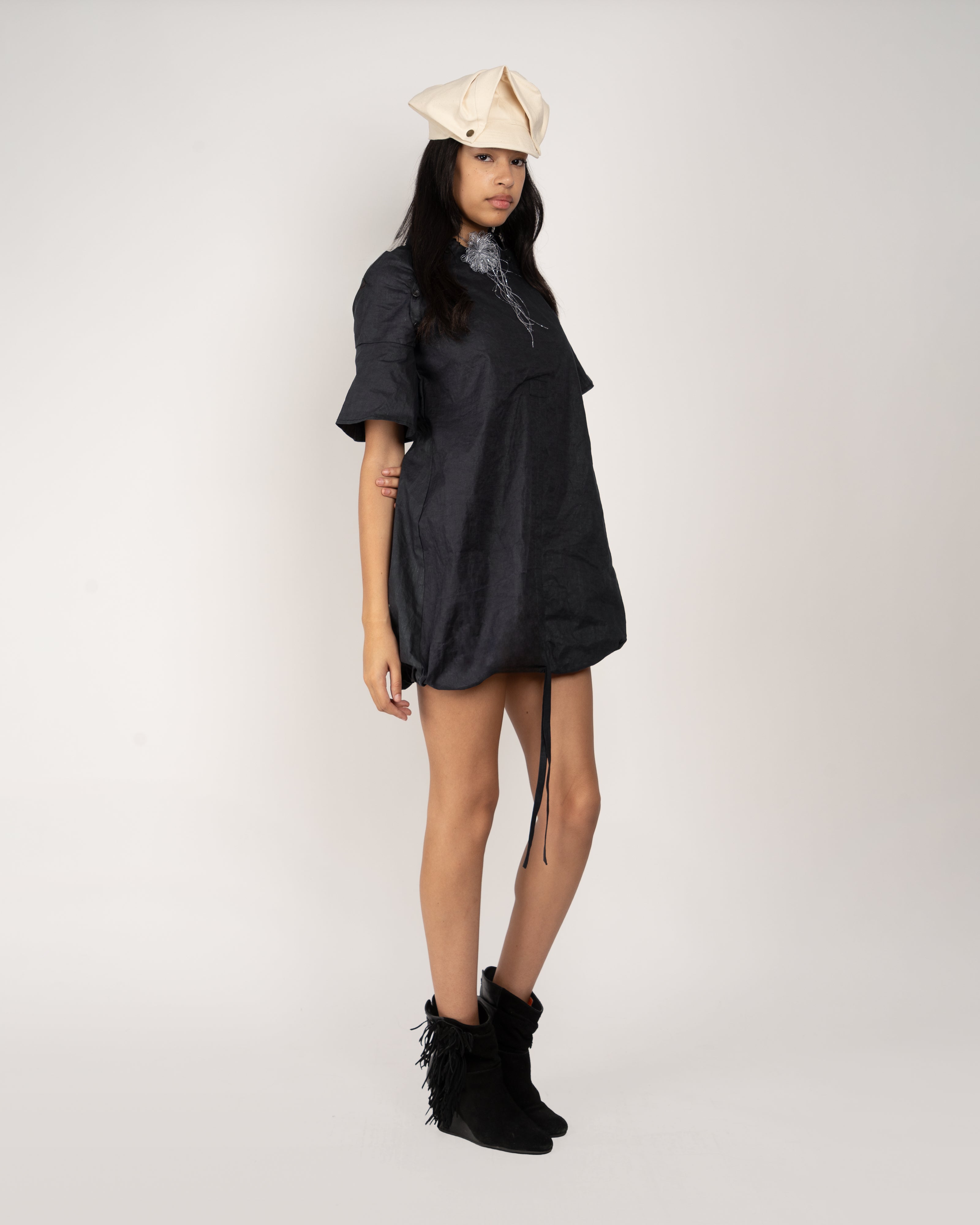 Waterproof Raglan Puff Dress