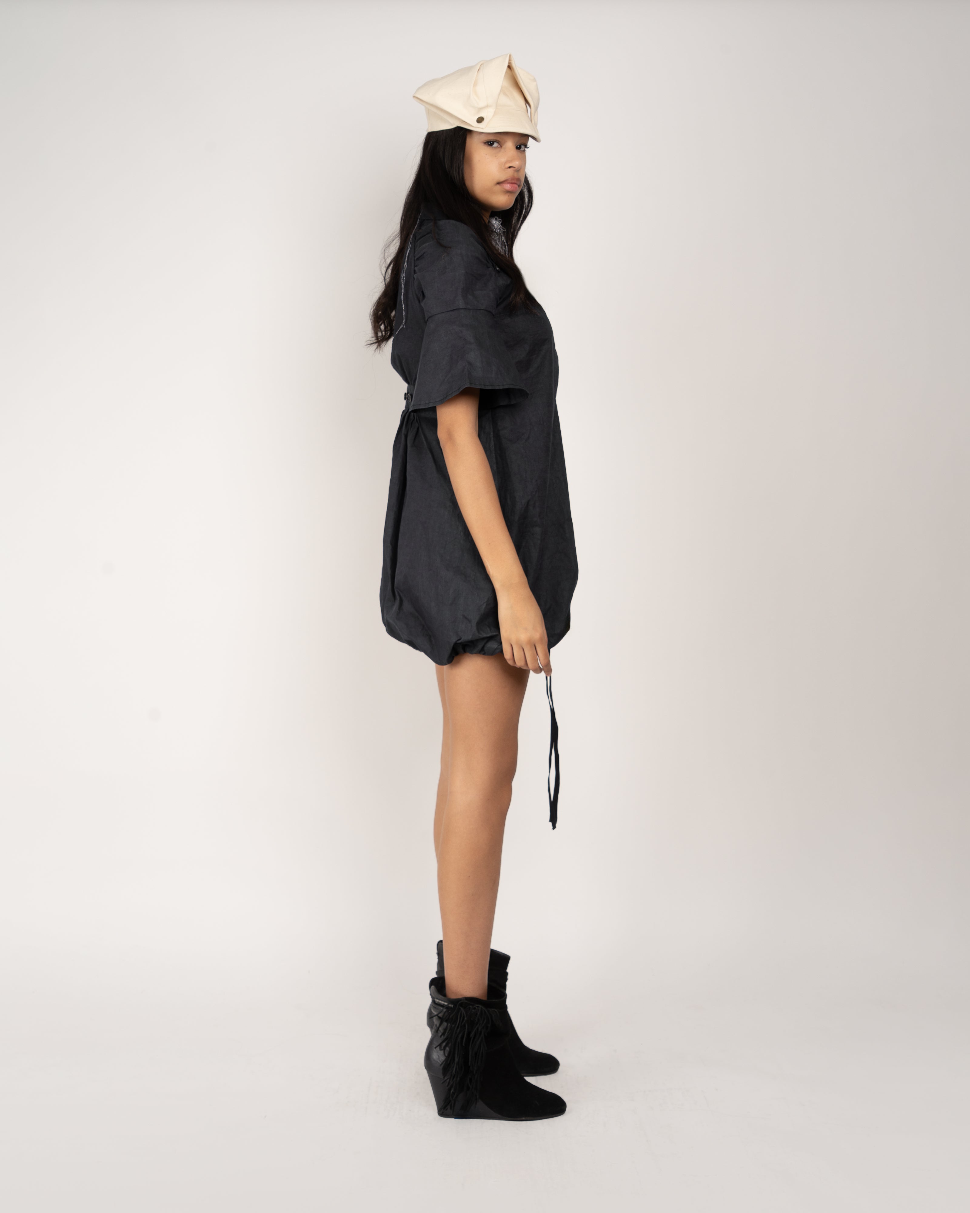 Waterproof Raglan Puff Dress