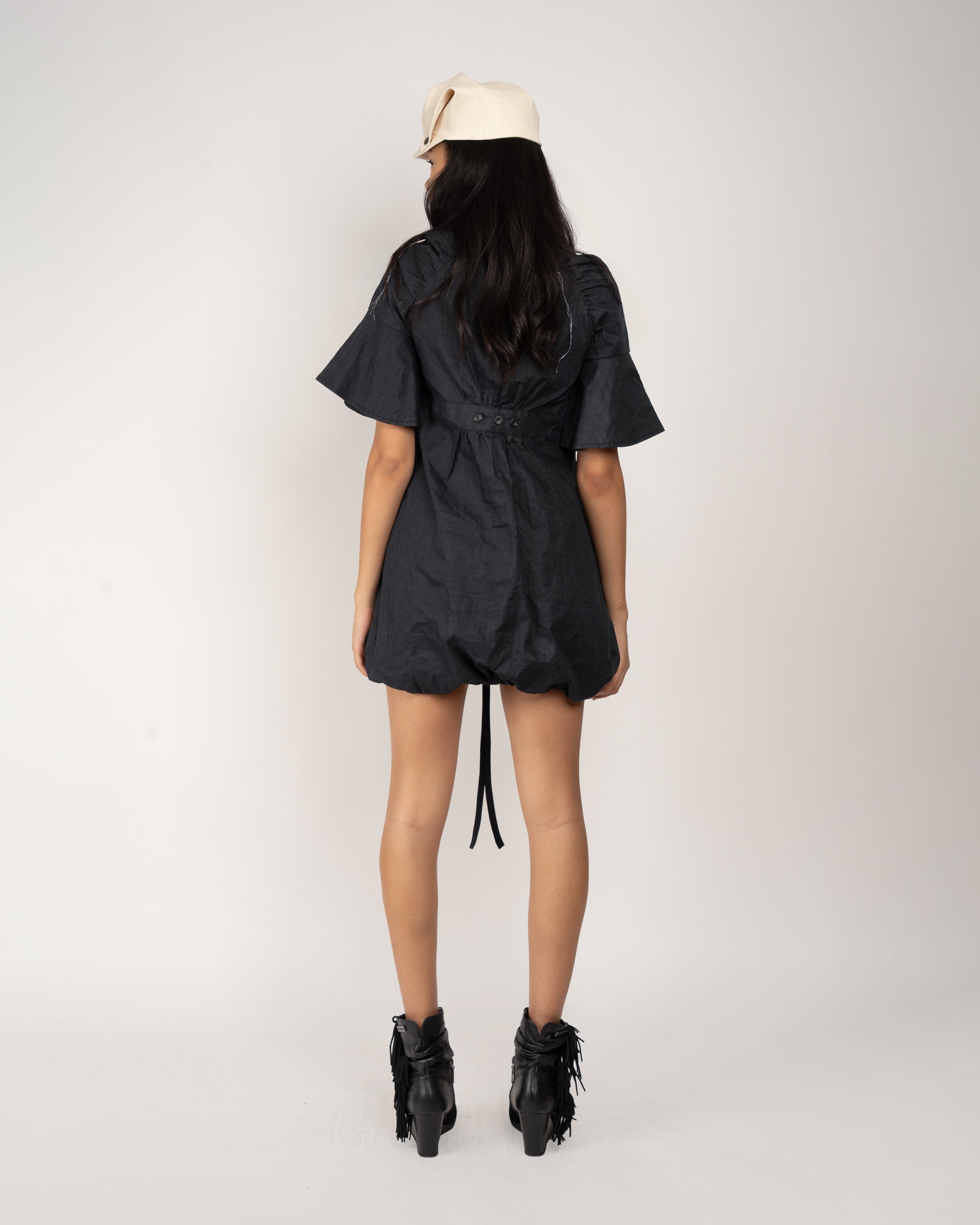 Waterproof Raglan Puff Dress