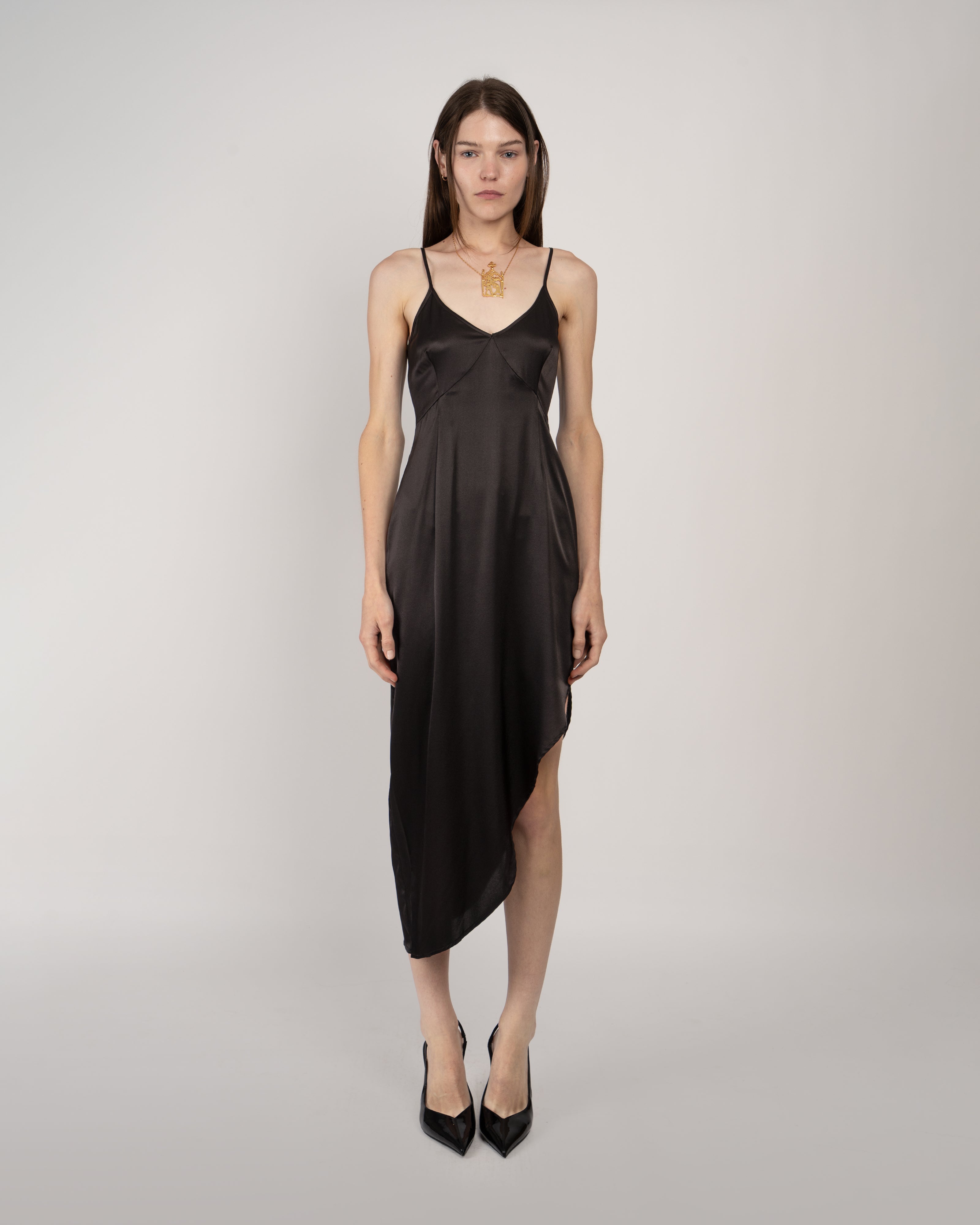 brown ecoliere dress Café Forgot — Brown Ecoliere Dress