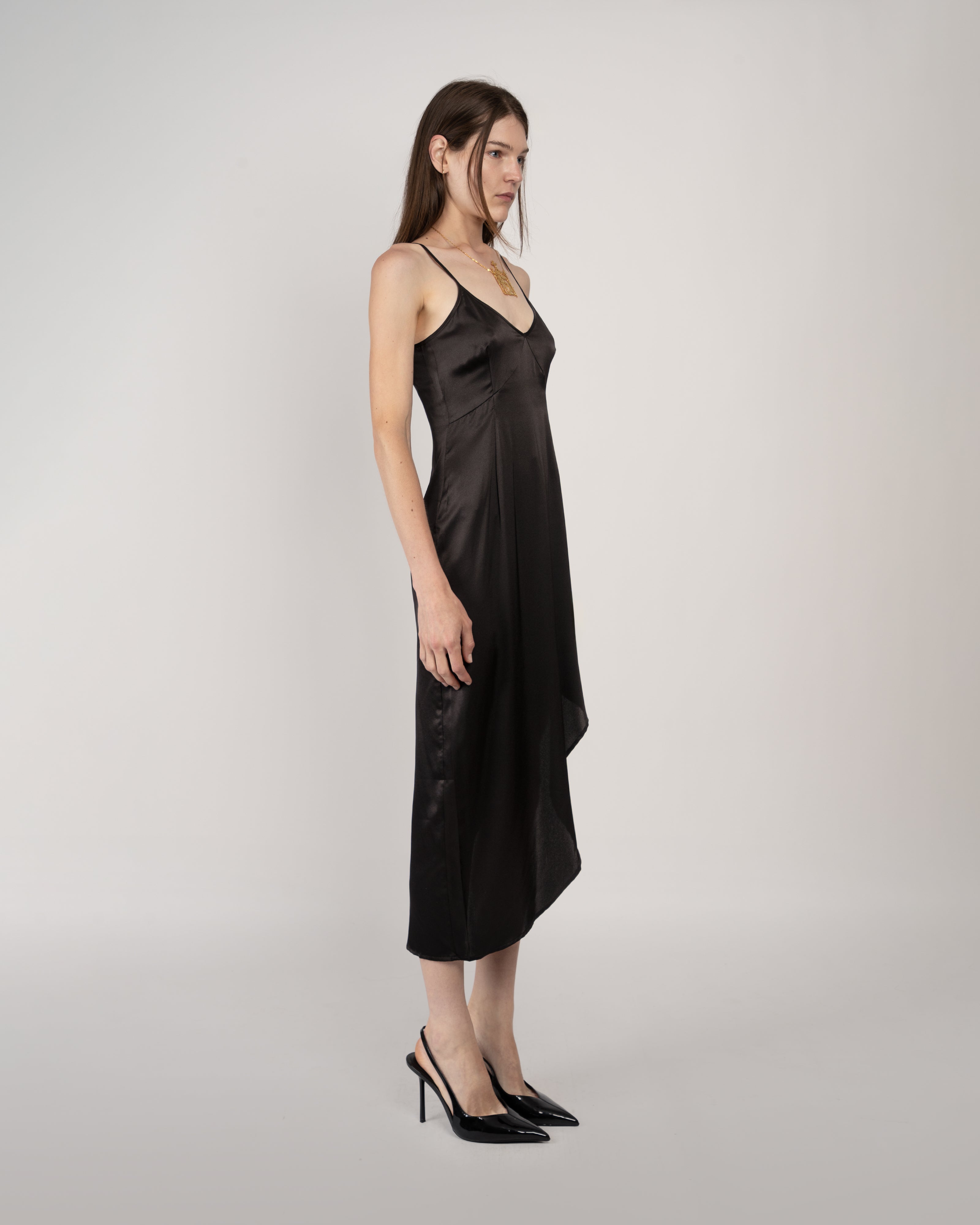 Black Silk Gown