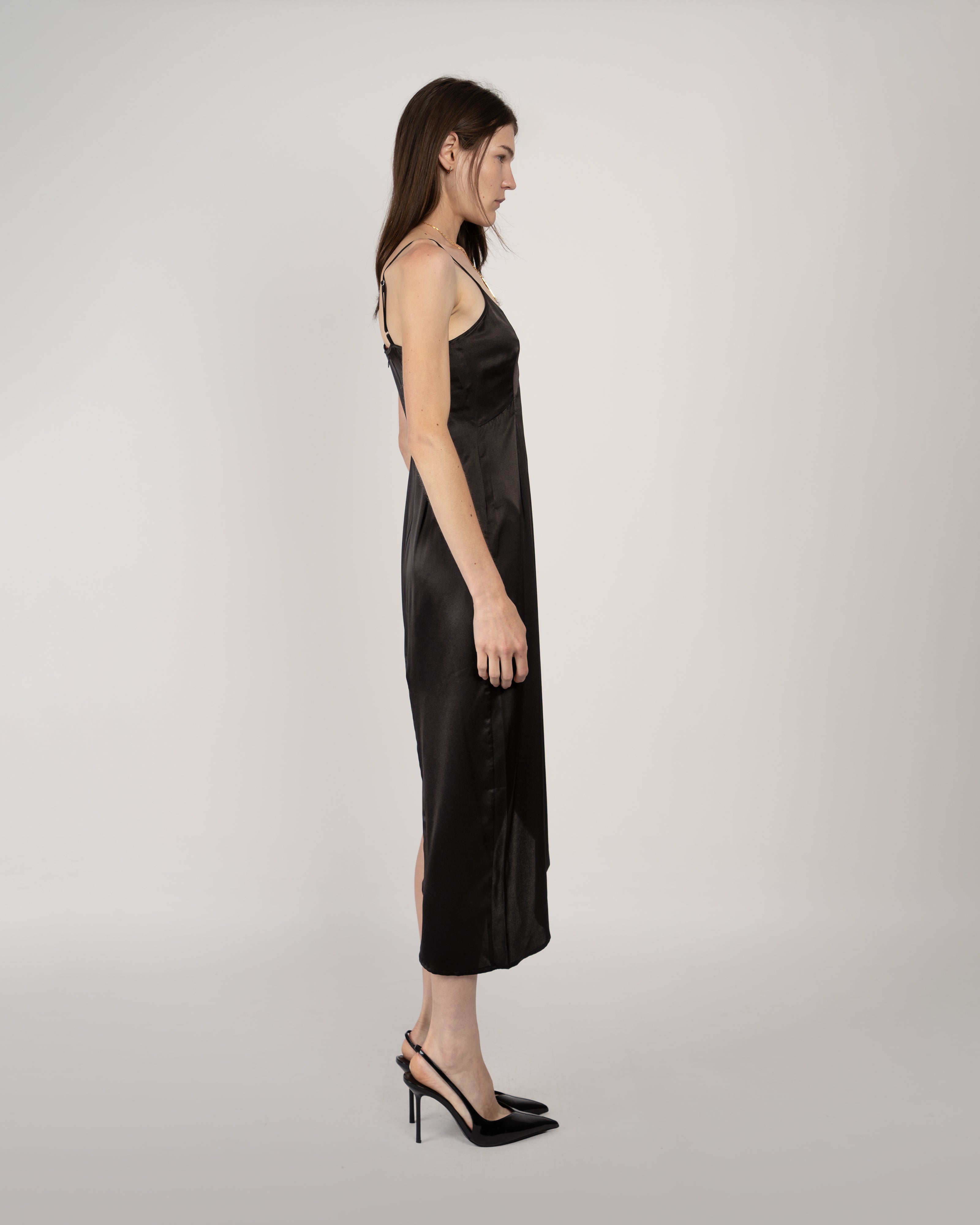 Black Silk Gown