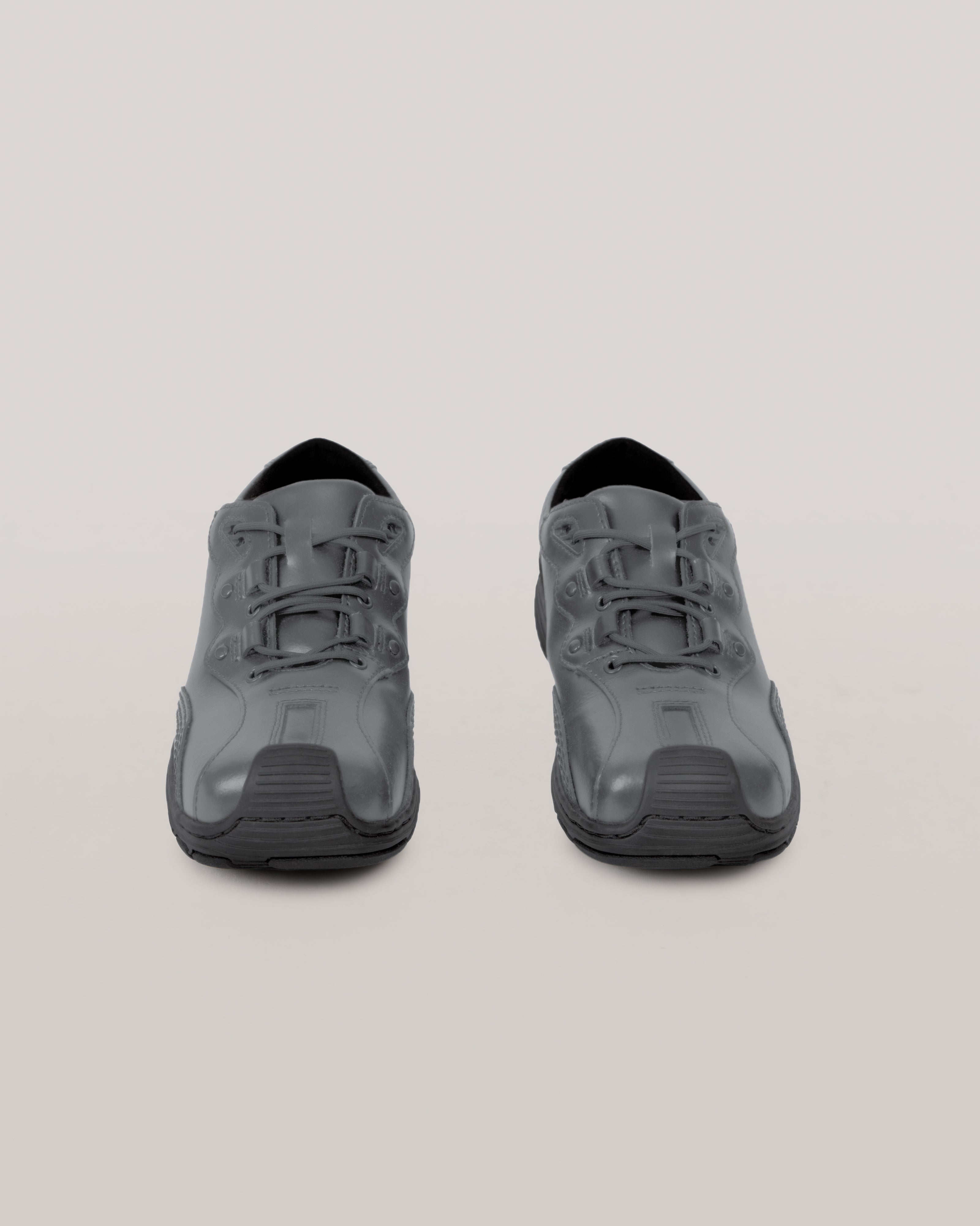 Aurix 5i Lace Up in Gunmetal Leather