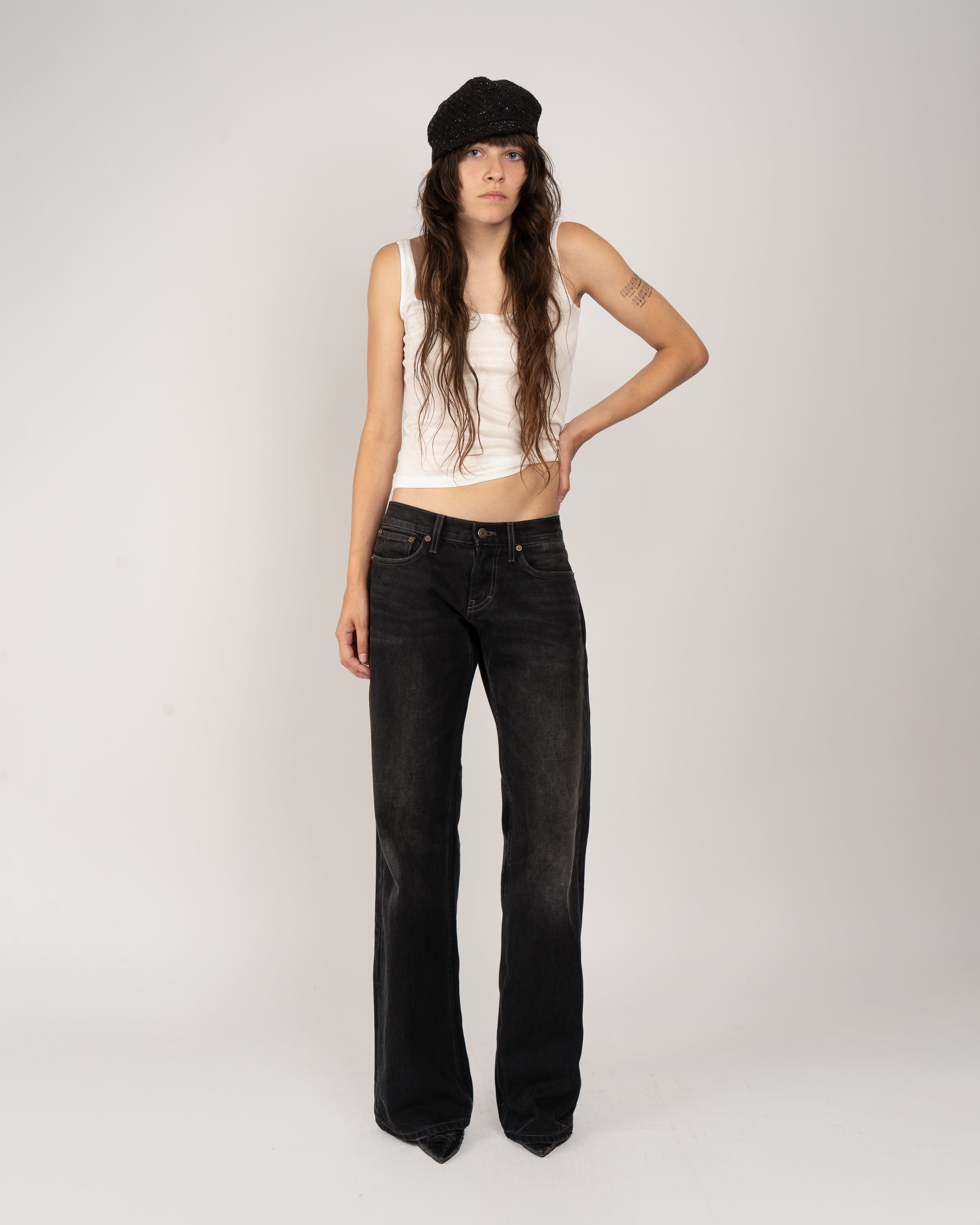 Silk Jersey Squared Tank Top