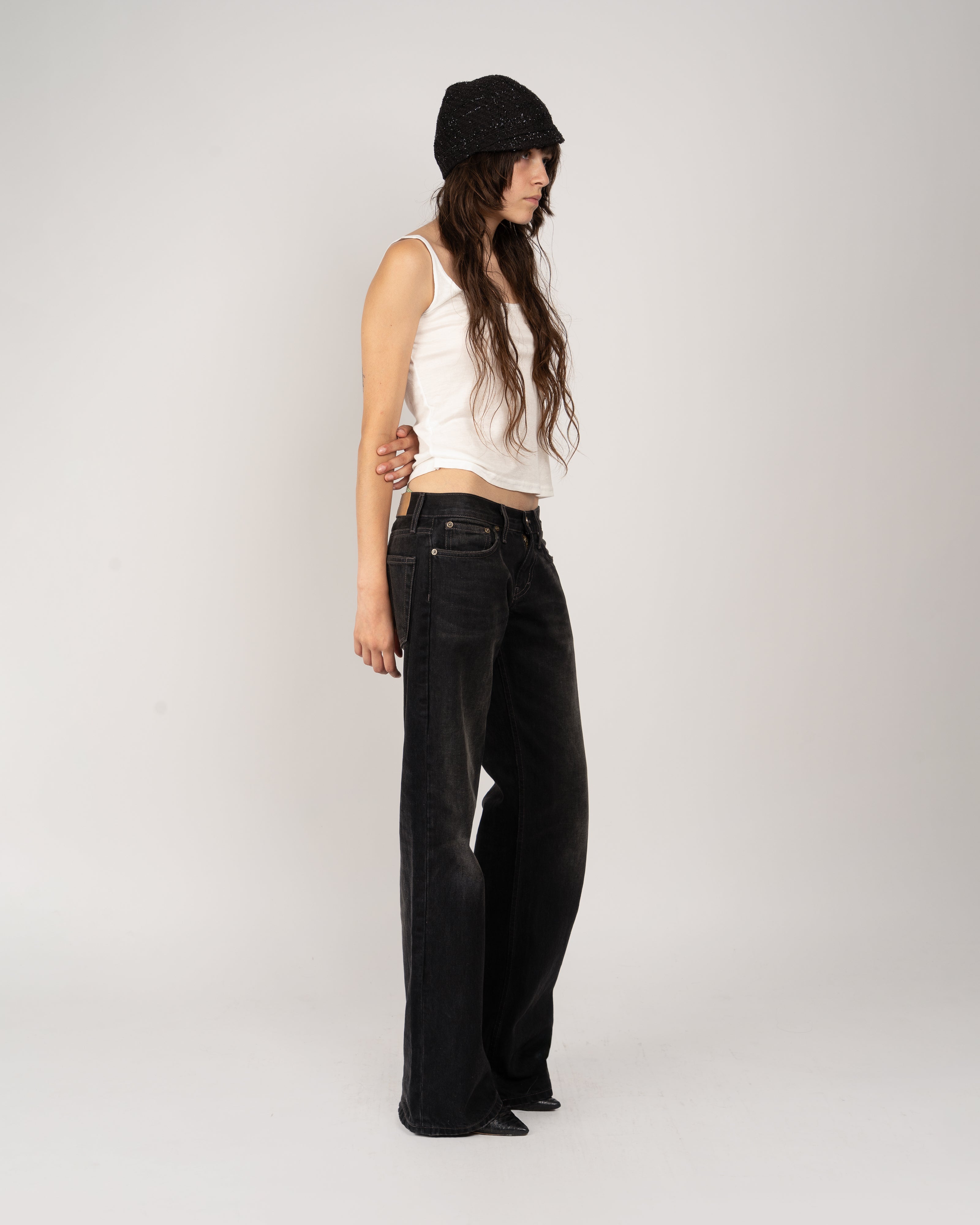 Silk Jersey Squared Tank Top