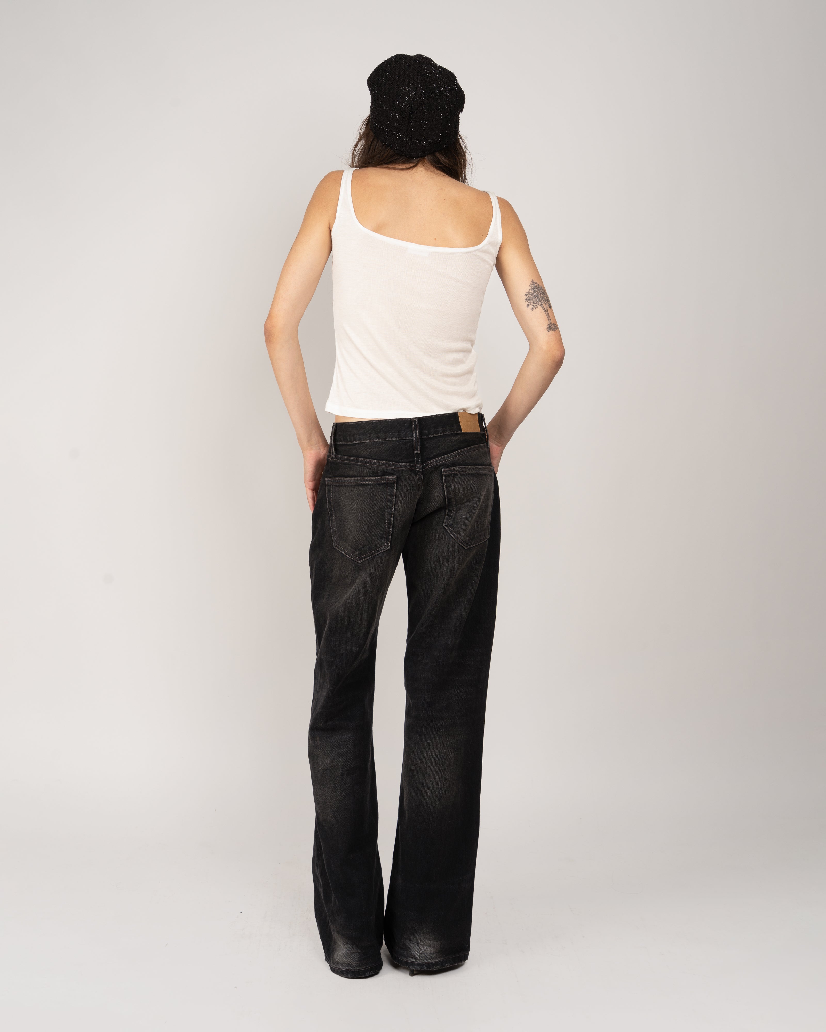 Silk Jersey Squared Tank Top
