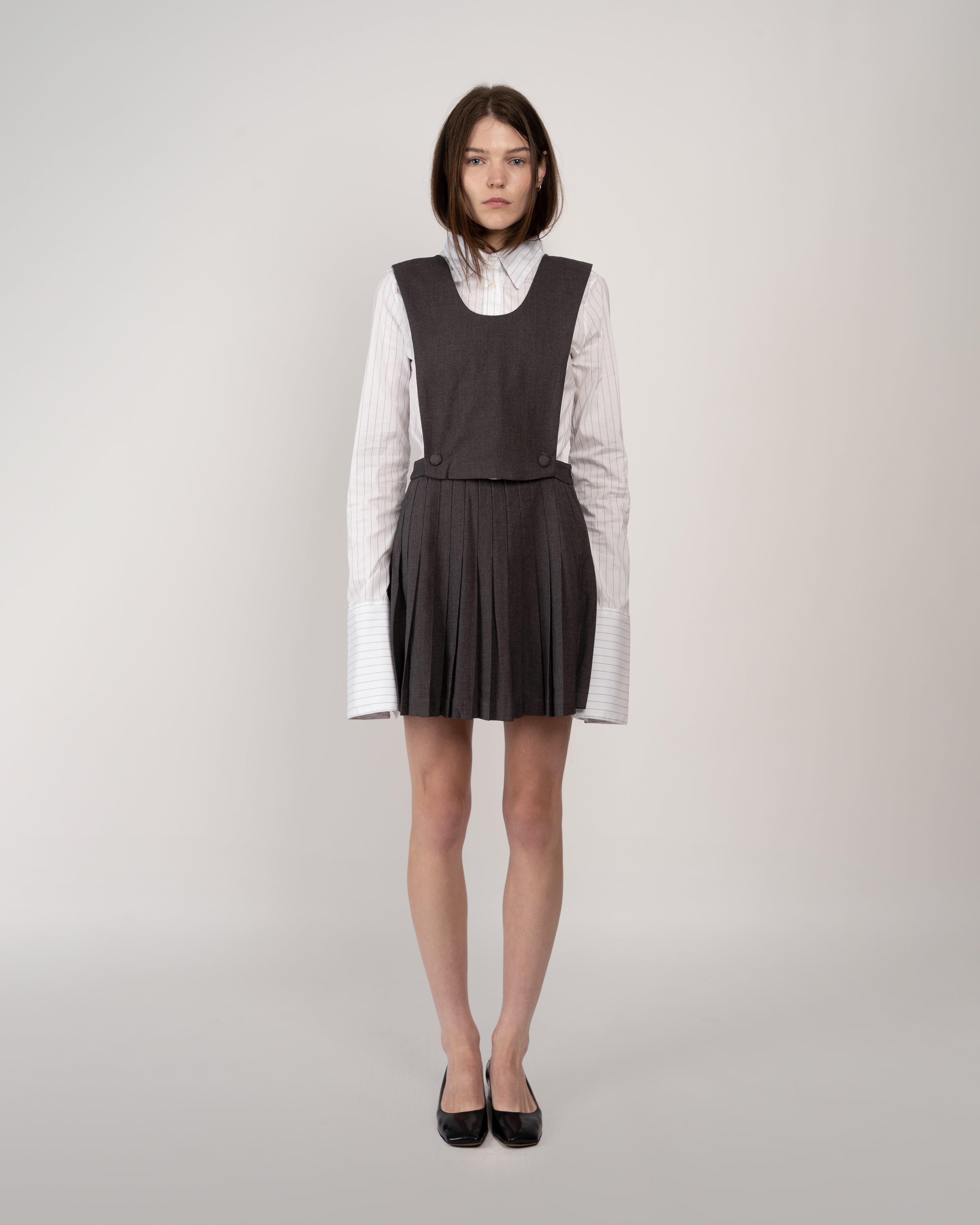 Pleated Pinafore