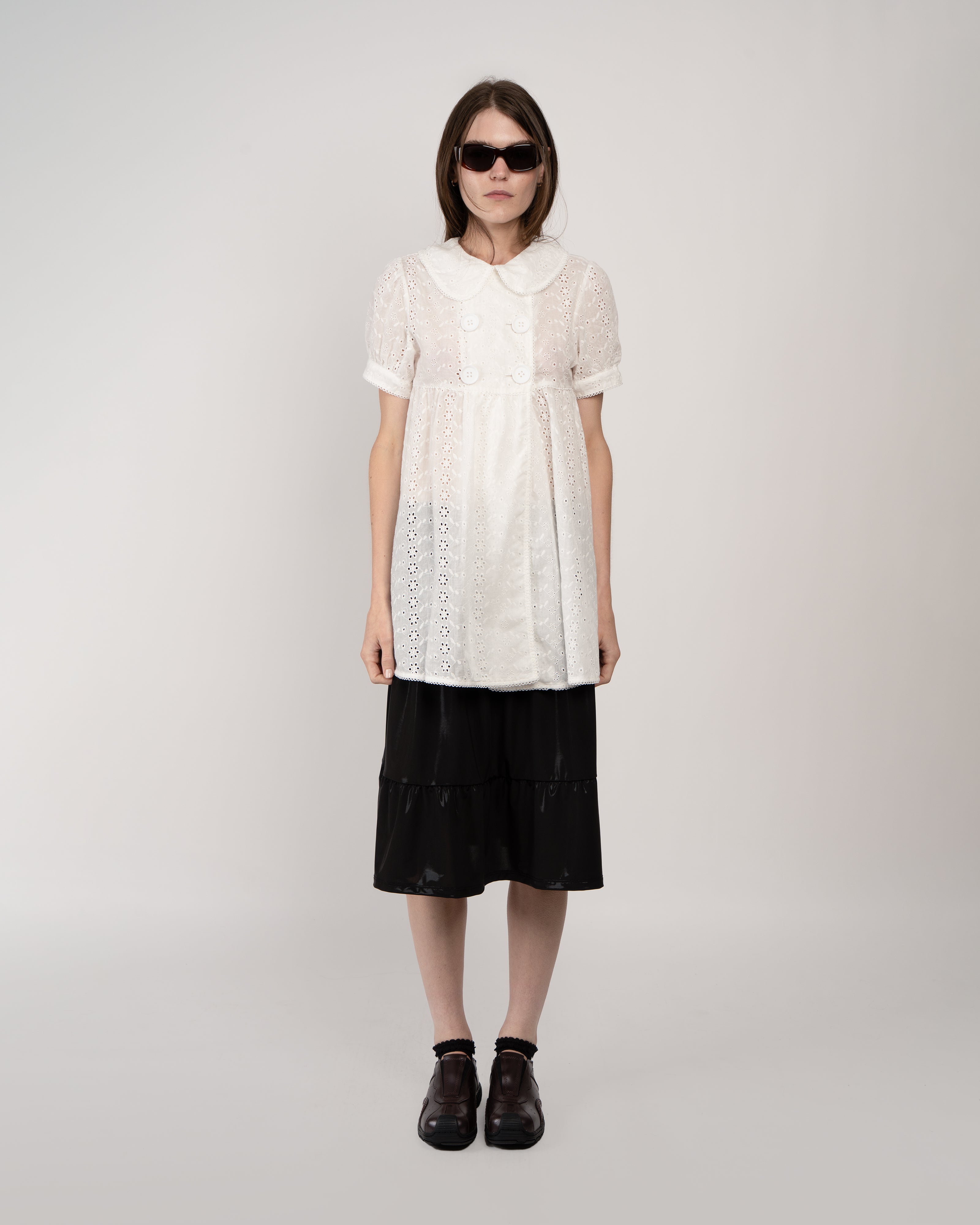 Niihai x Café Forgot Monday Dress in White