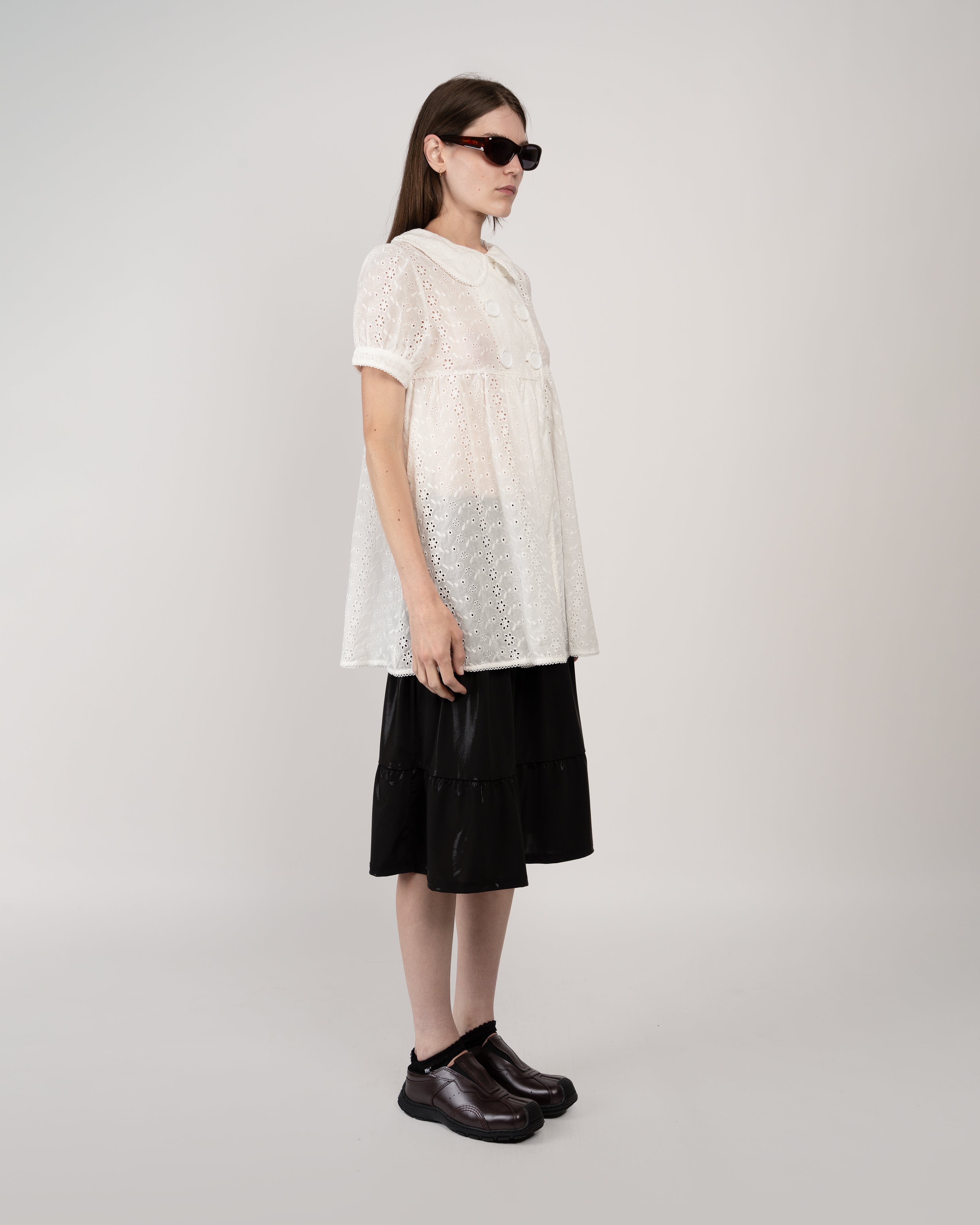 Niihai x Café Forgot Monday Dress in White