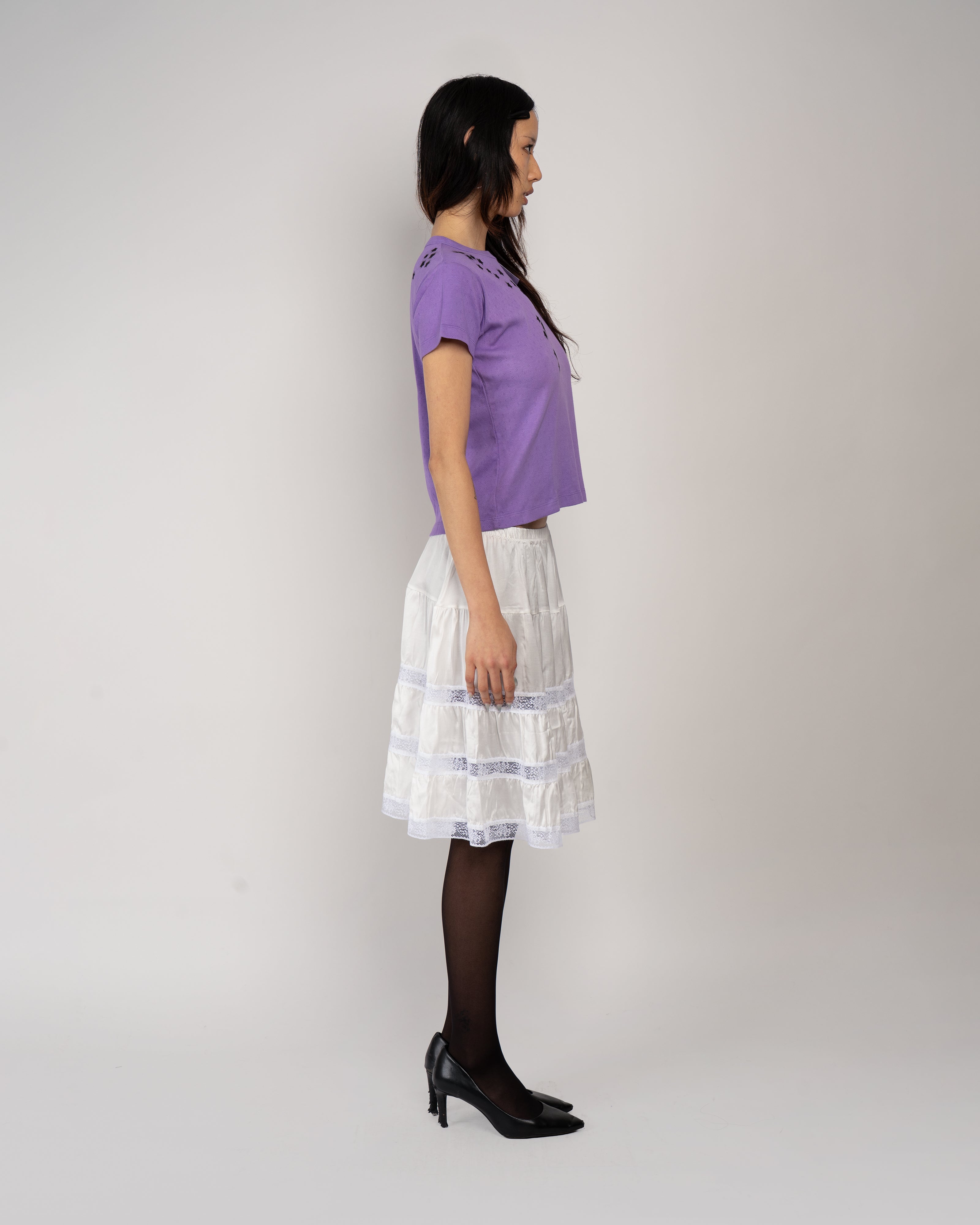 Necklace Tee in Purple