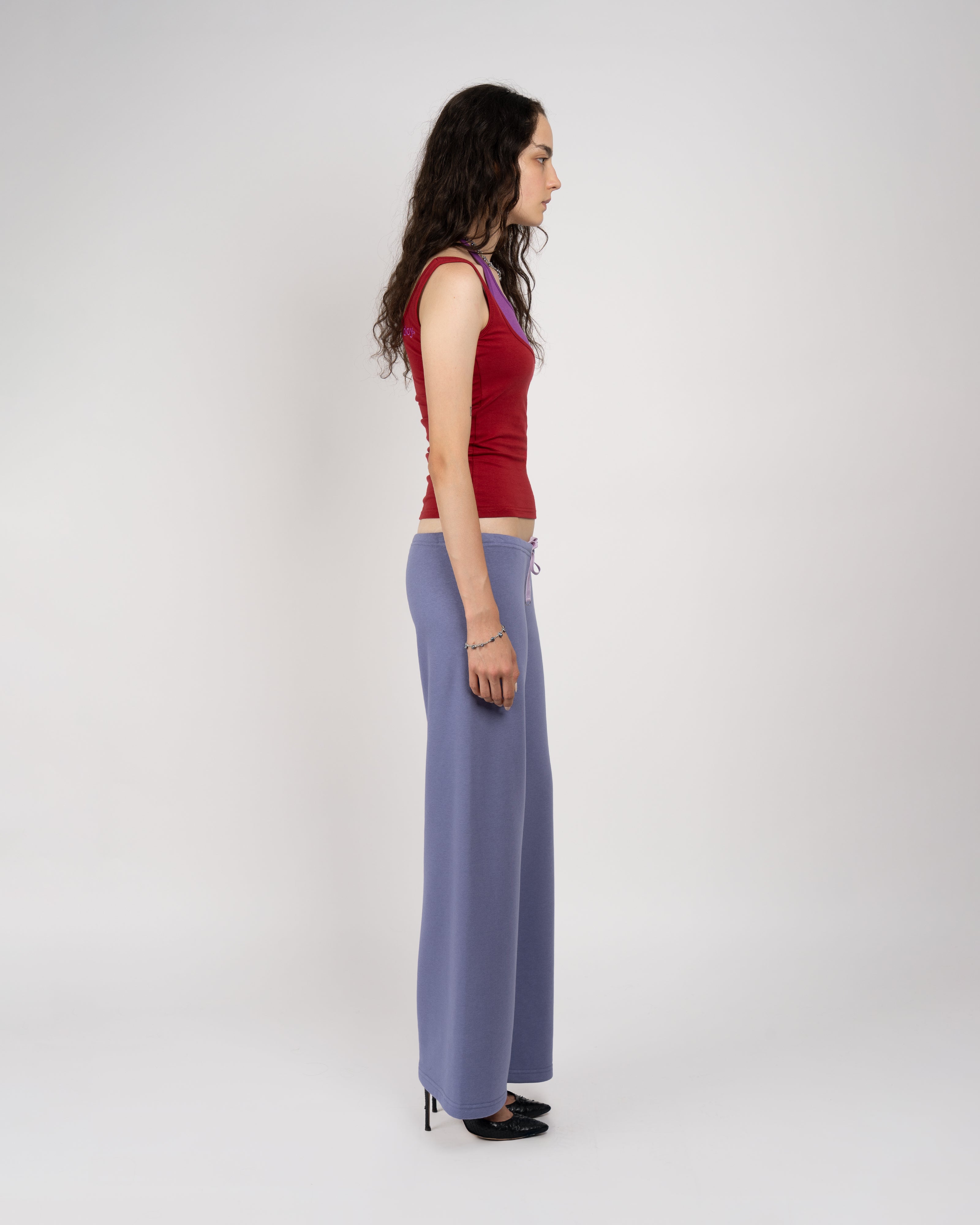 A*POD Low Rise Jersey Pants in Periwinkle