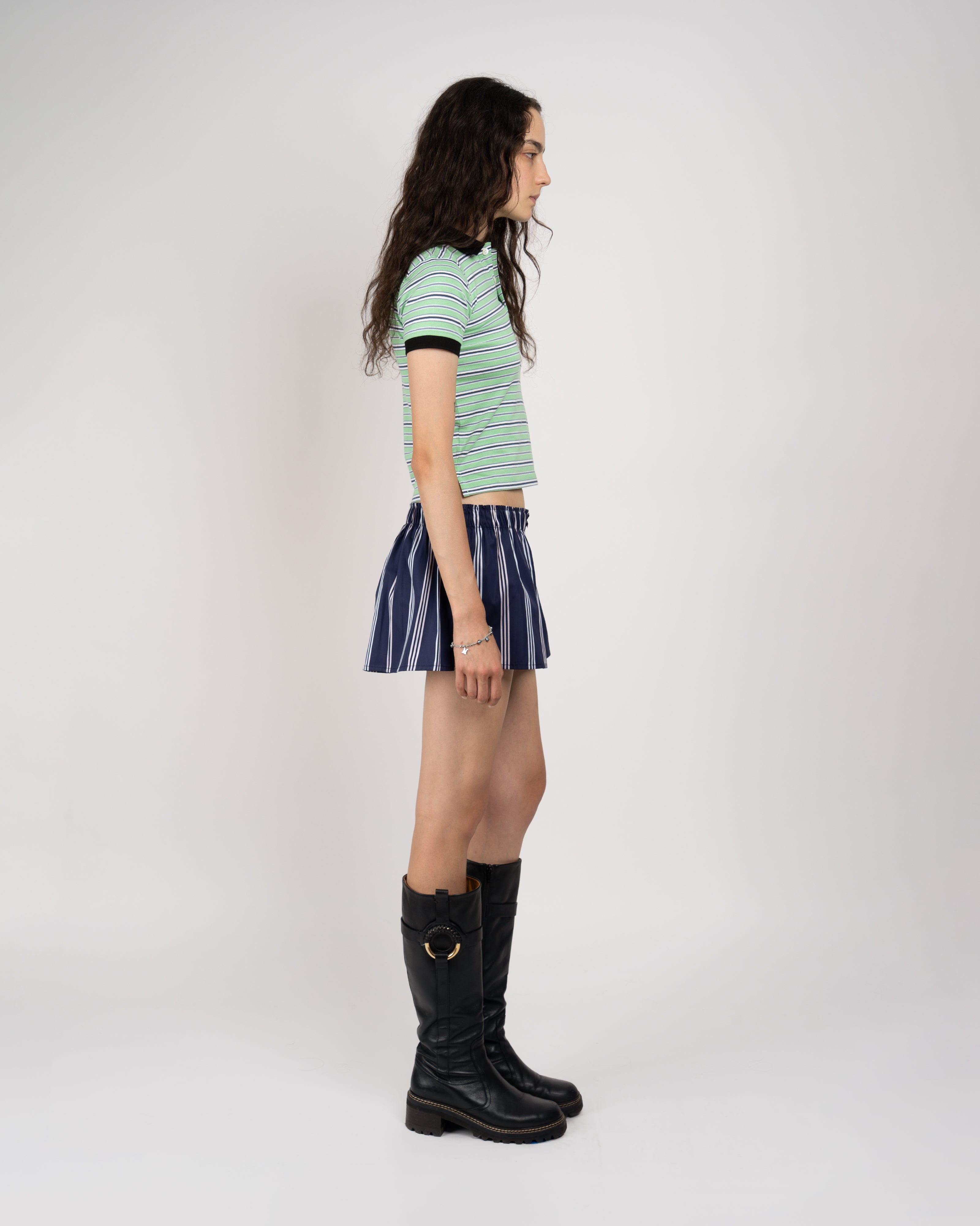 Navy Mini Skirt