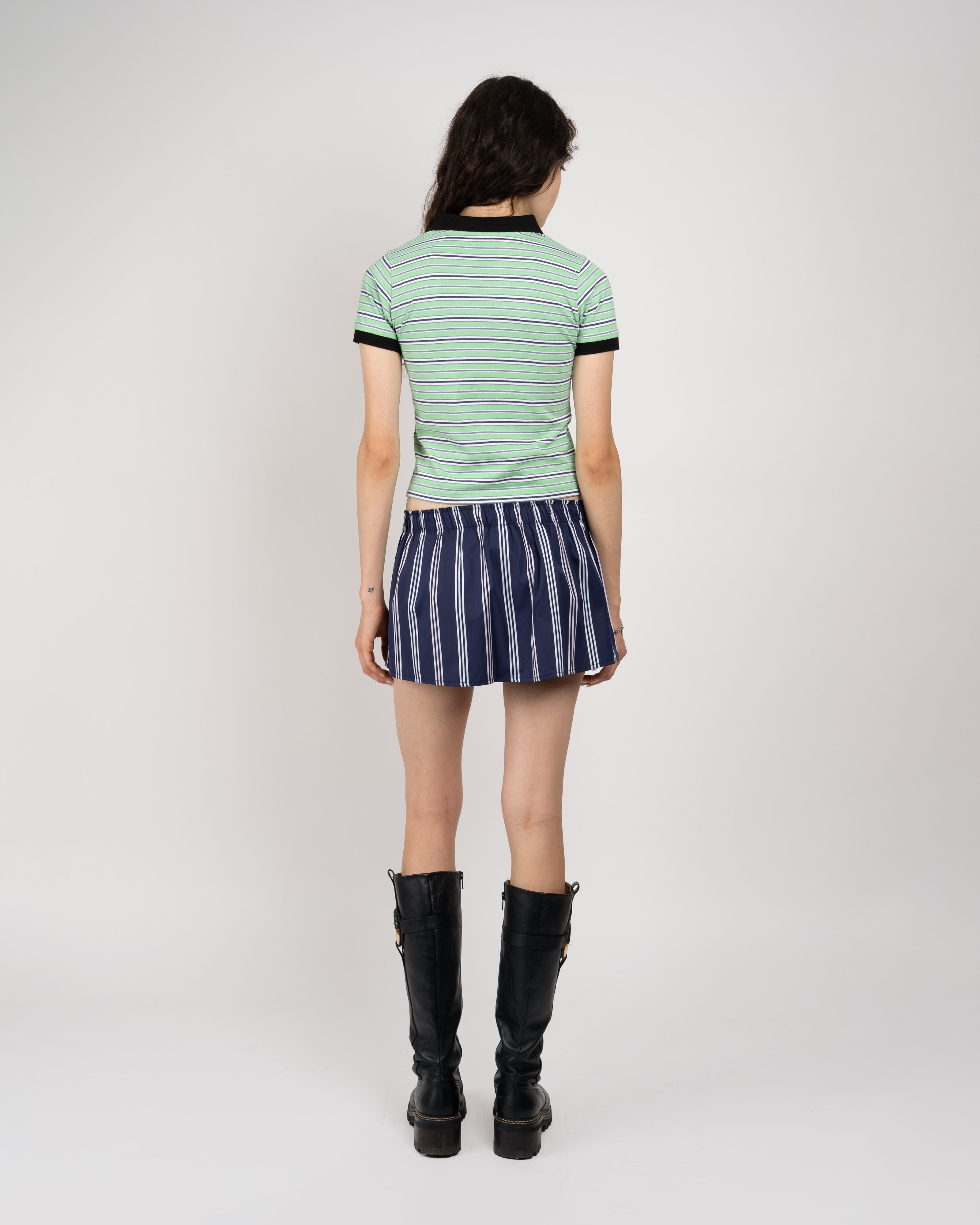 Navy Mini Skirt