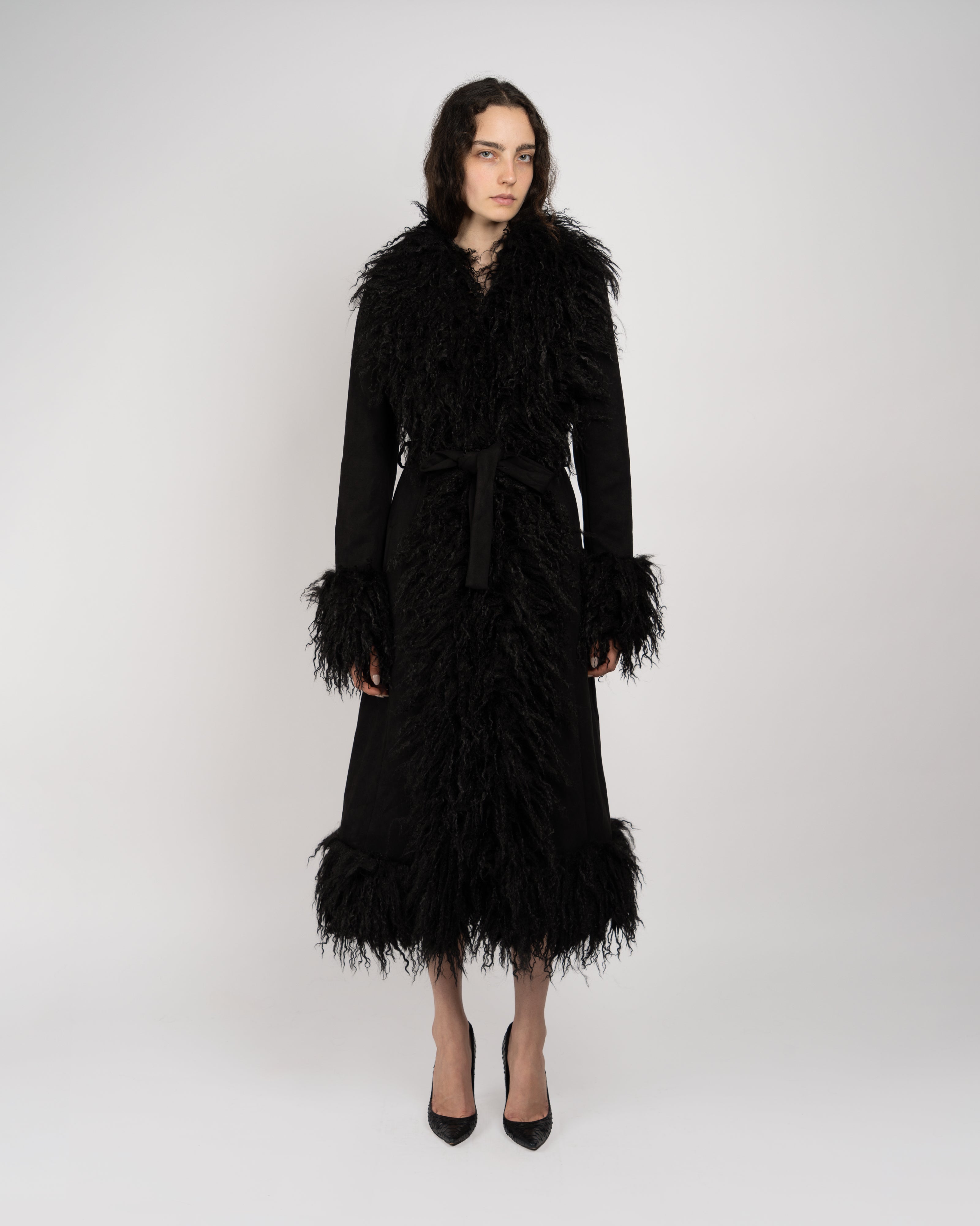 Faux Suede Coat