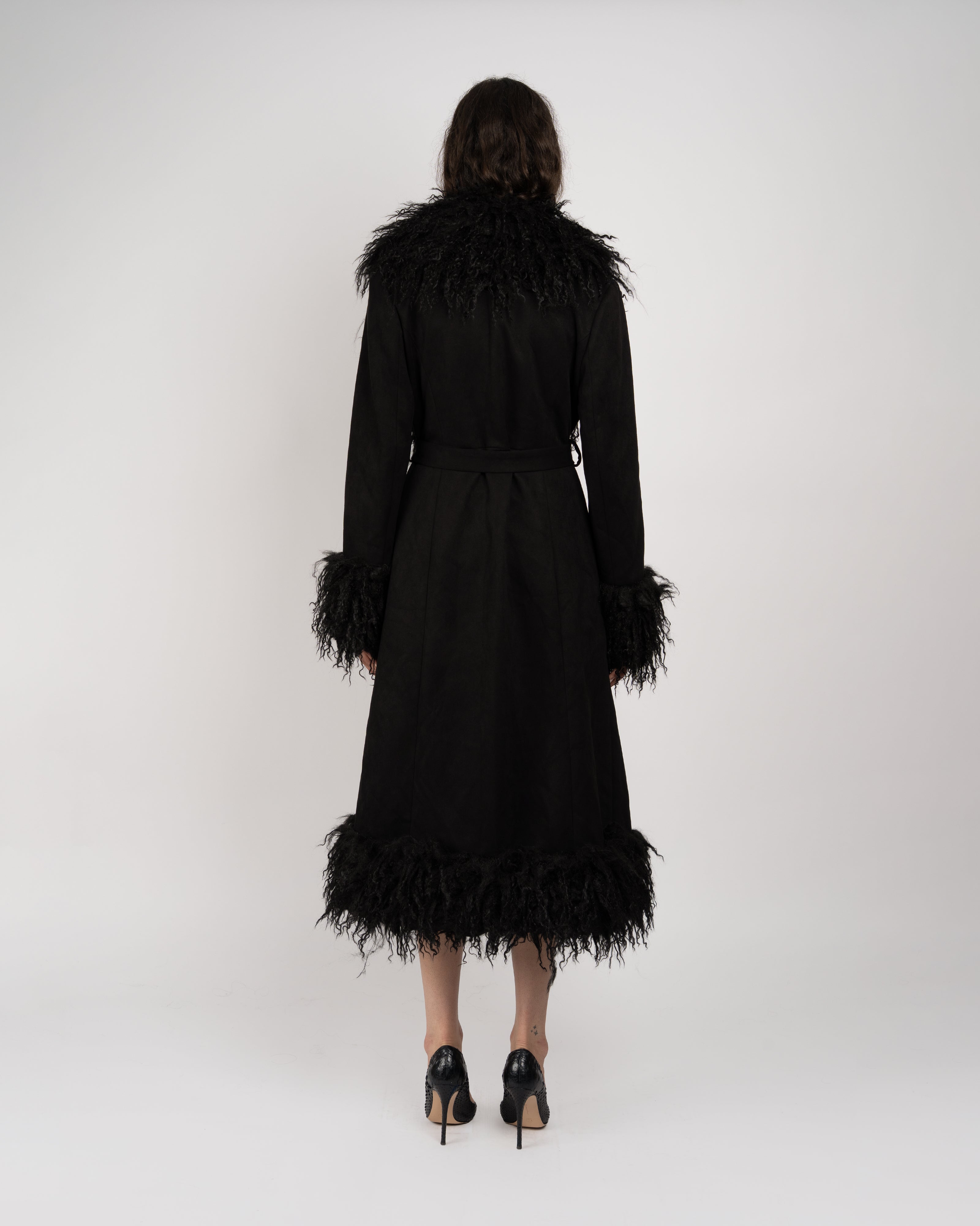Faux Suede Coat