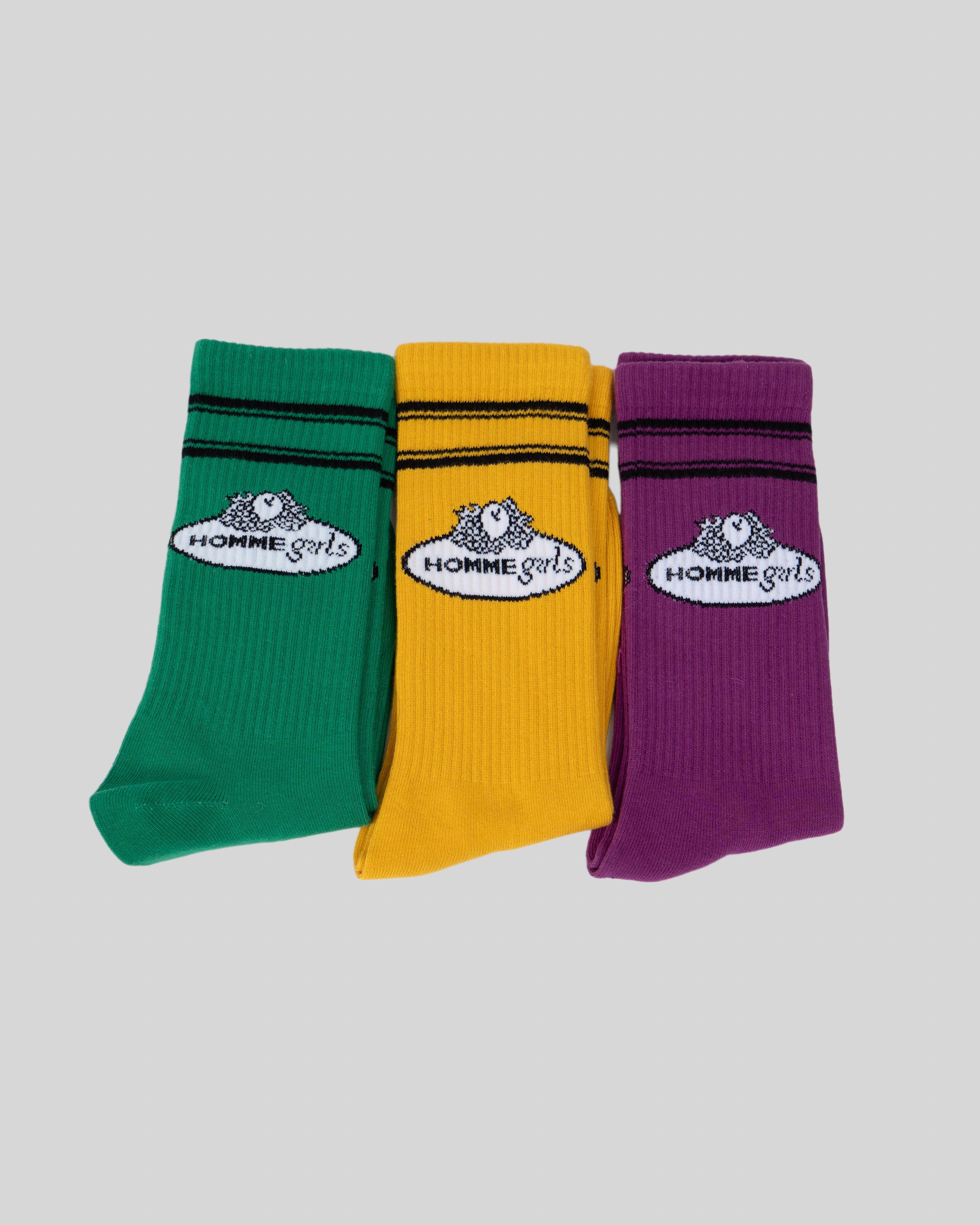 Multi HG x Fruit Of The Loom Crew Socks (3-Pack)