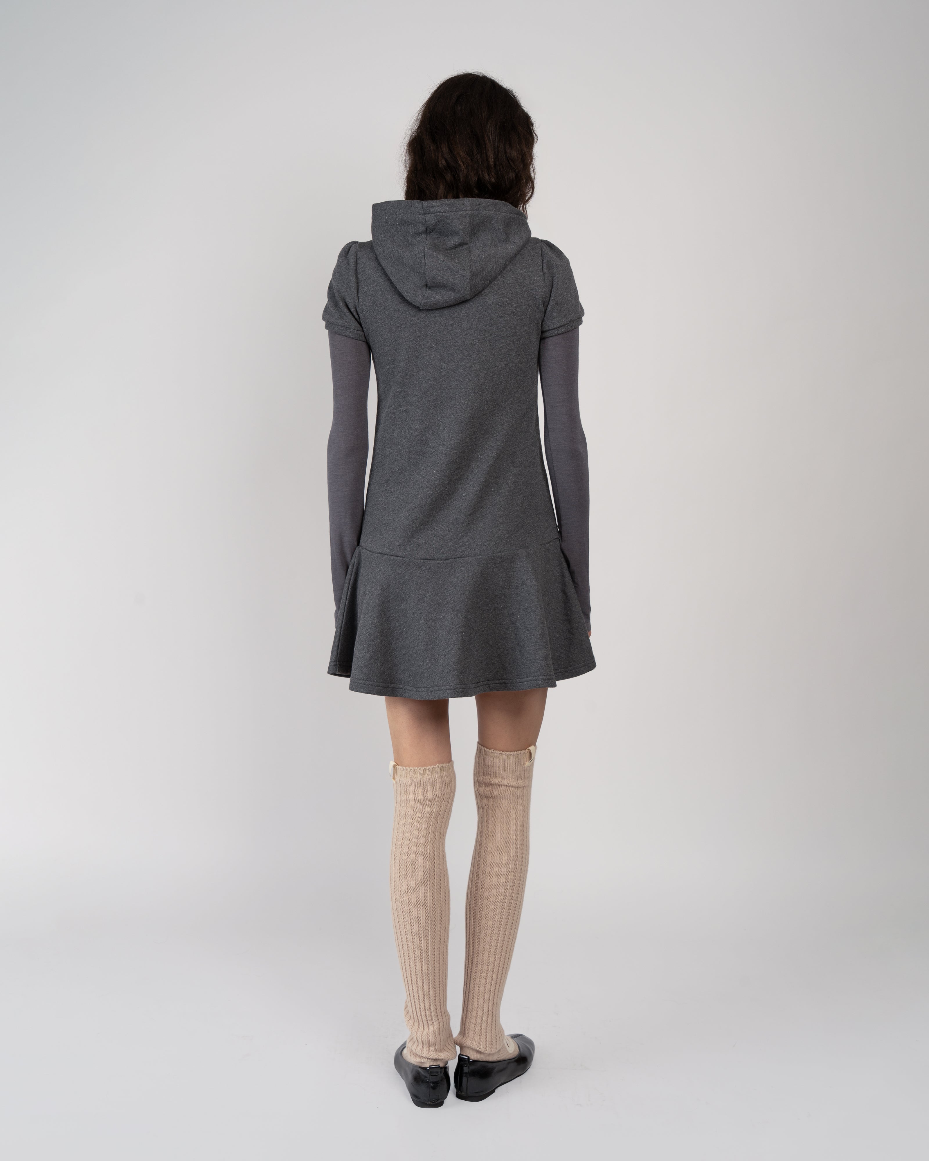 Heather Charcoal Agnes Hoodie Dress