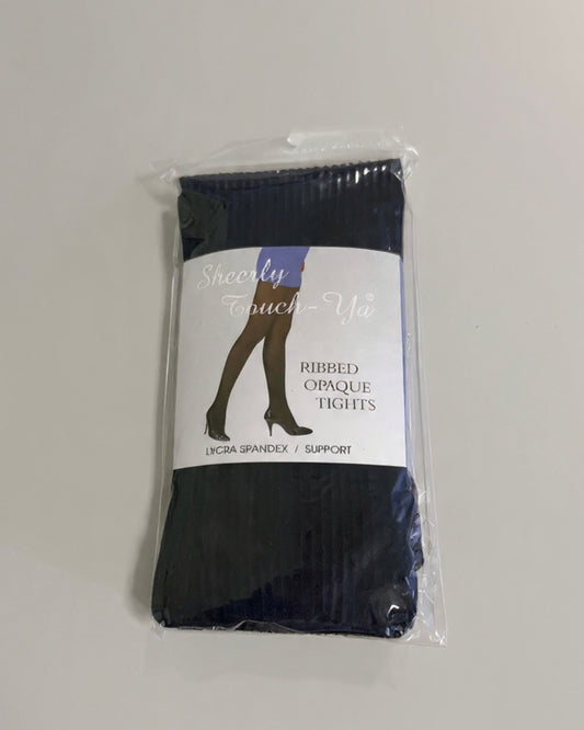 Opaque Ribbed Tights